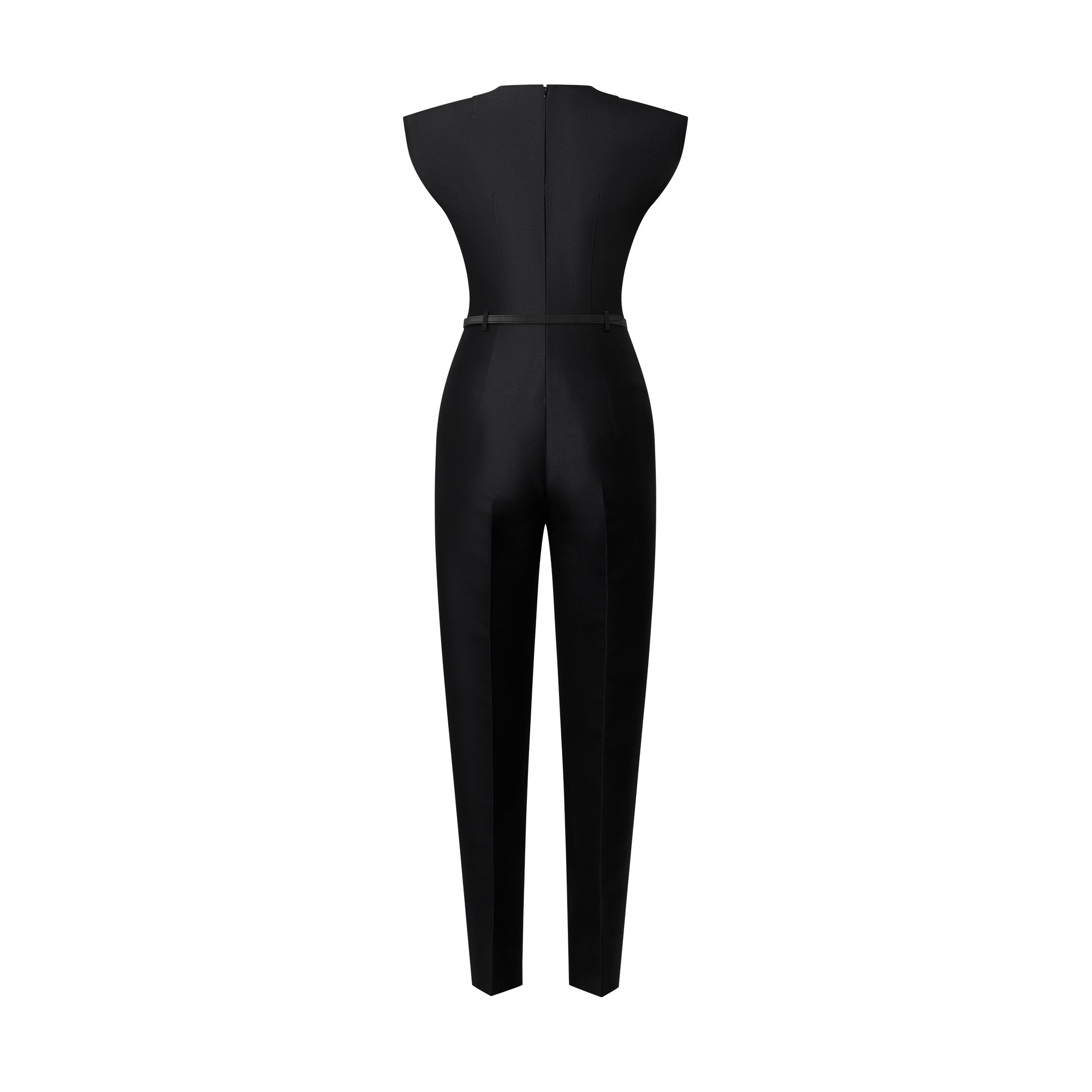 V-Neck Jumpsuit - 2