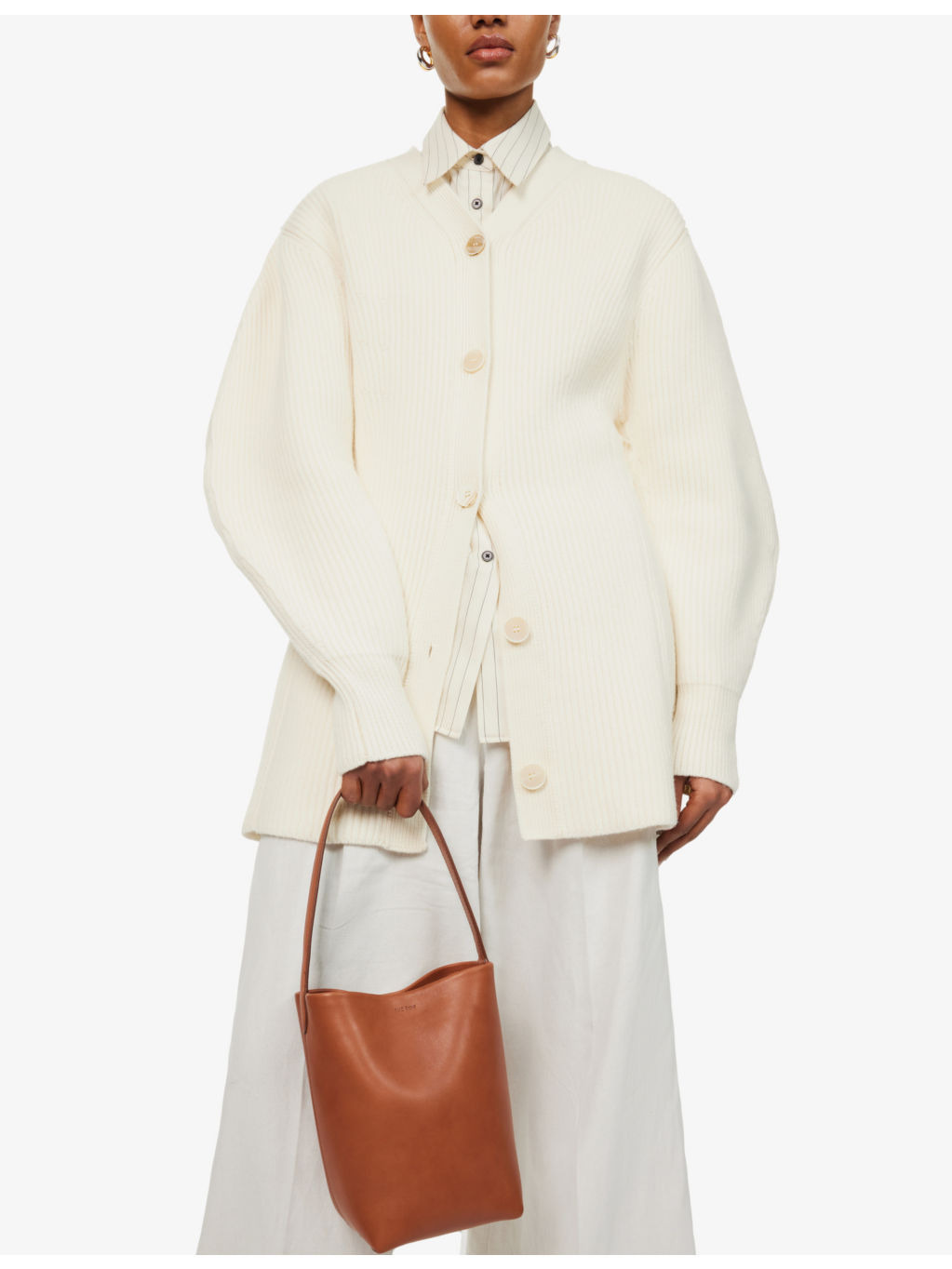 N/S Park small leather tote bag - 2