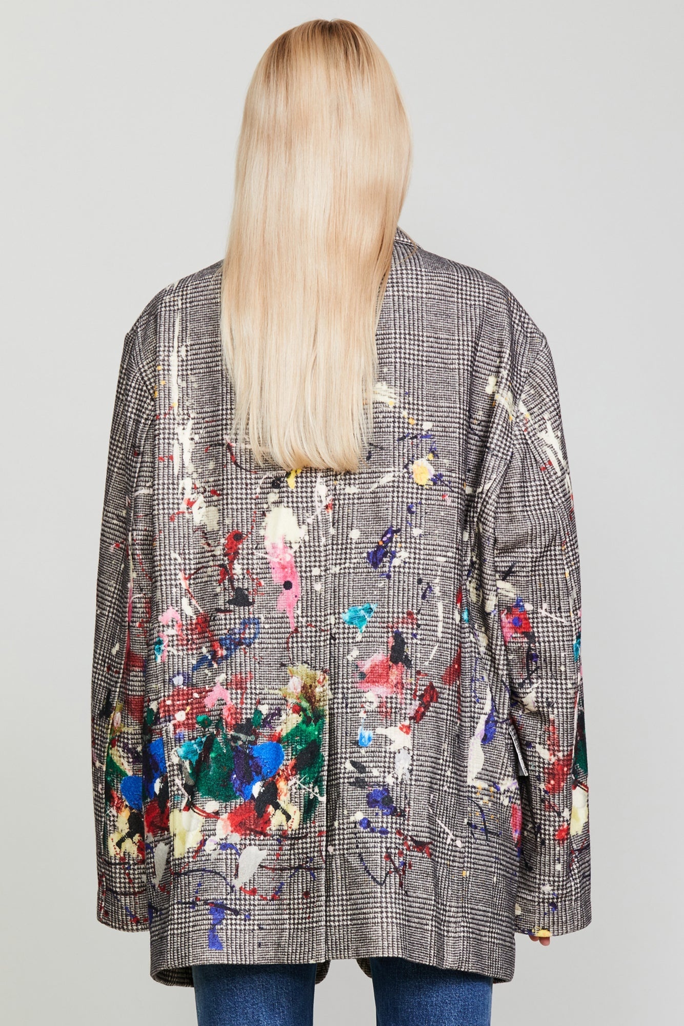 PAINT SPLATTER RAGGED BLAZER - PRINCE OF WALES - 4