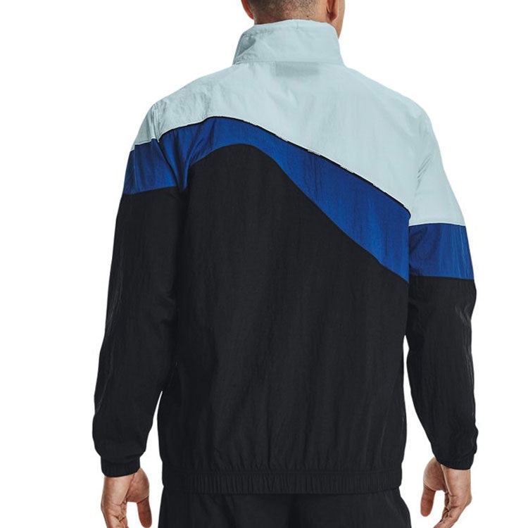 Under Armour Fashion Woven Full Zip Jacket 'Blue Multi' 1366219-478 - 4