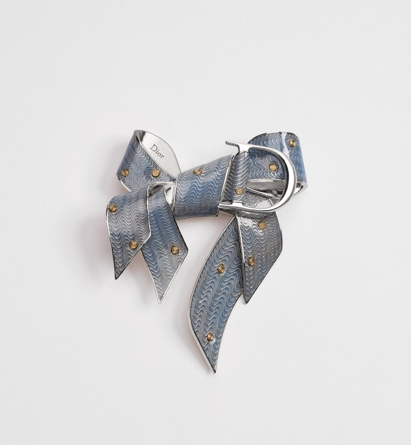 Dior Guilloché Brooch 1