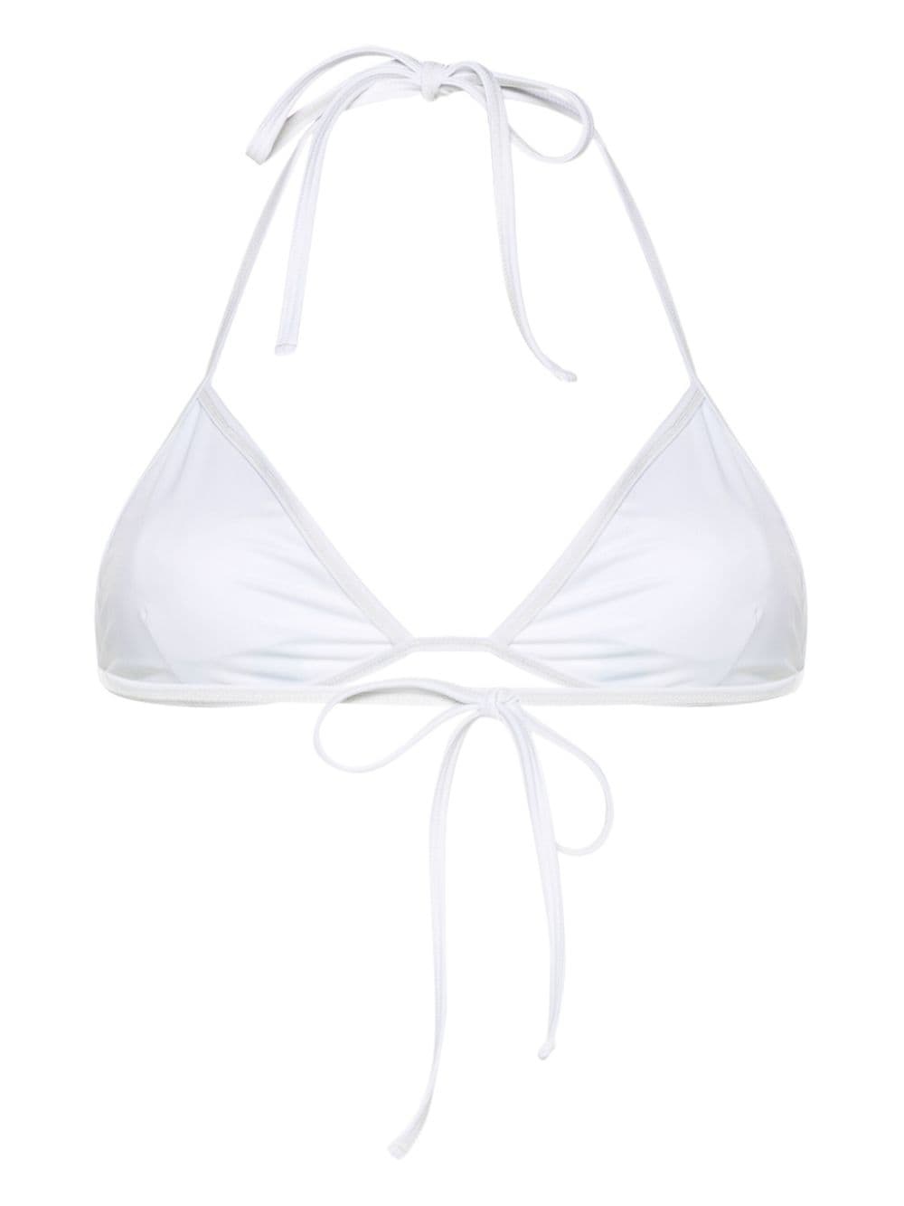 wave-print bikini top - 2