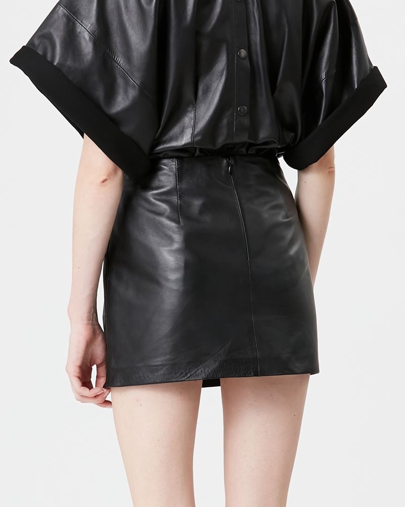 BLAIR MINISKIRT IN LEATHER - 5