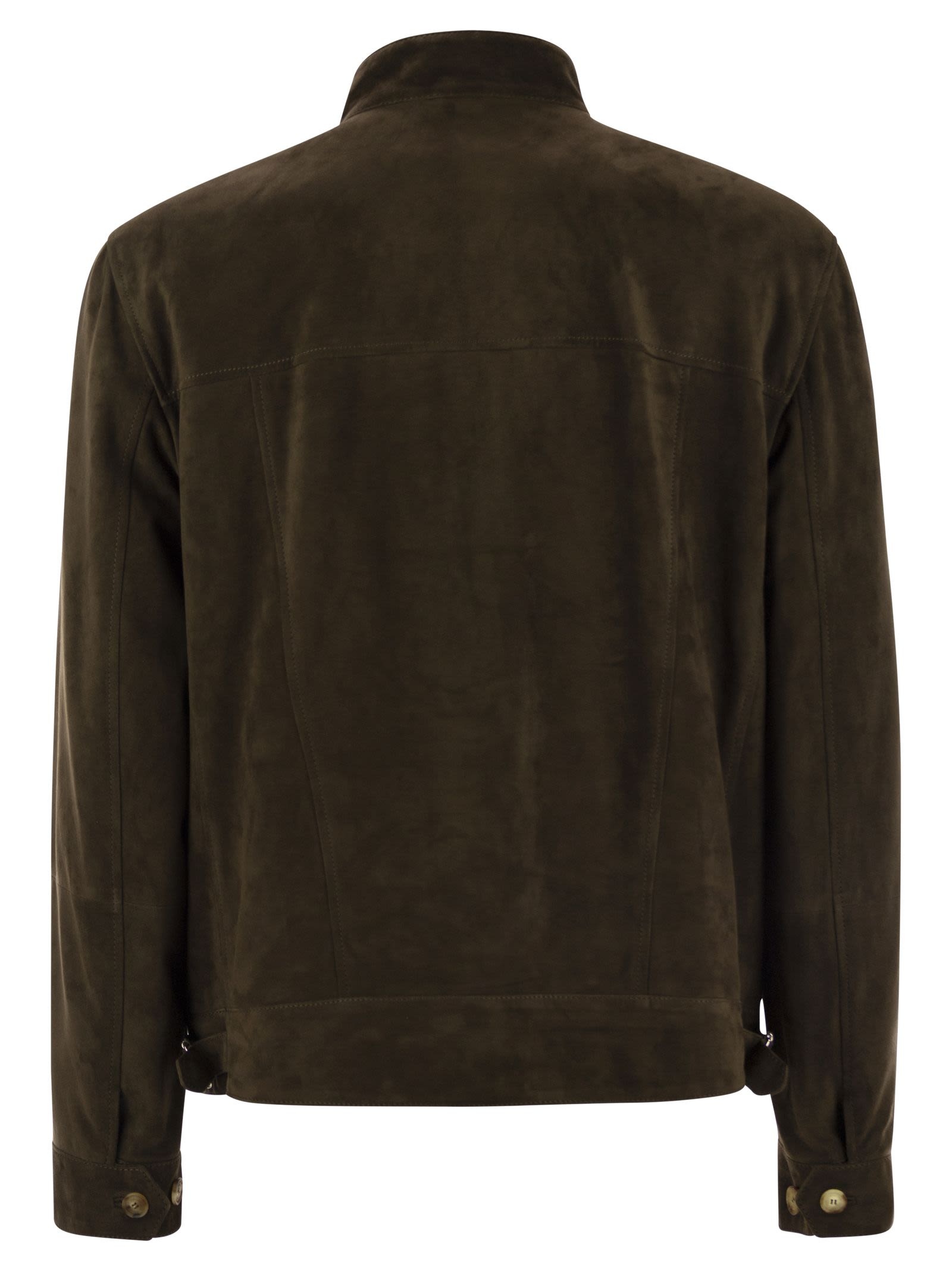 Brunello Cucinelli Men Suede Jacket - 2