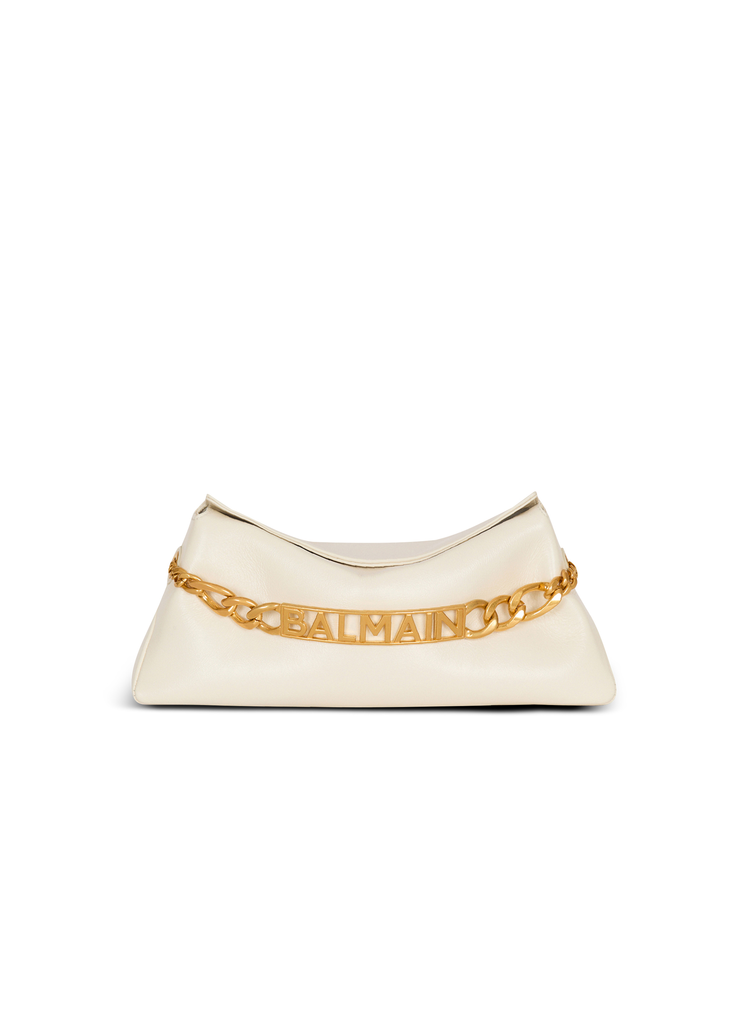 1945 Soft crinkled leather clutch - 1