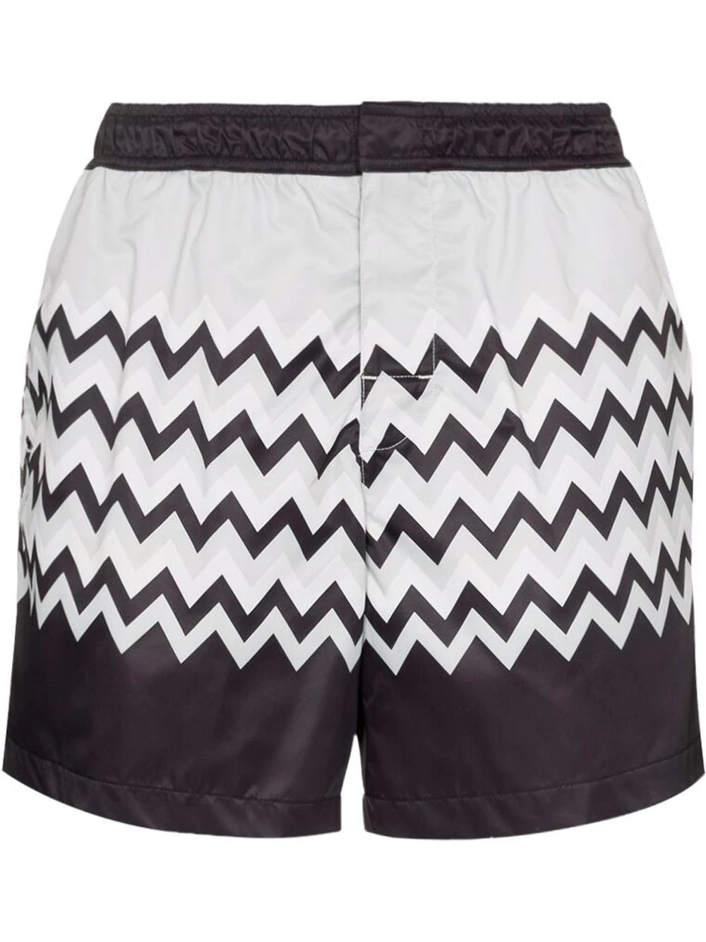 zigzag-print swim shorts - 1