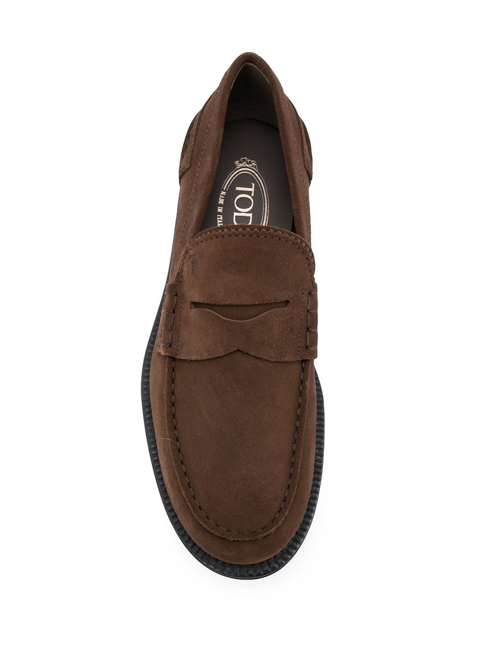 suede penny loafers - 4