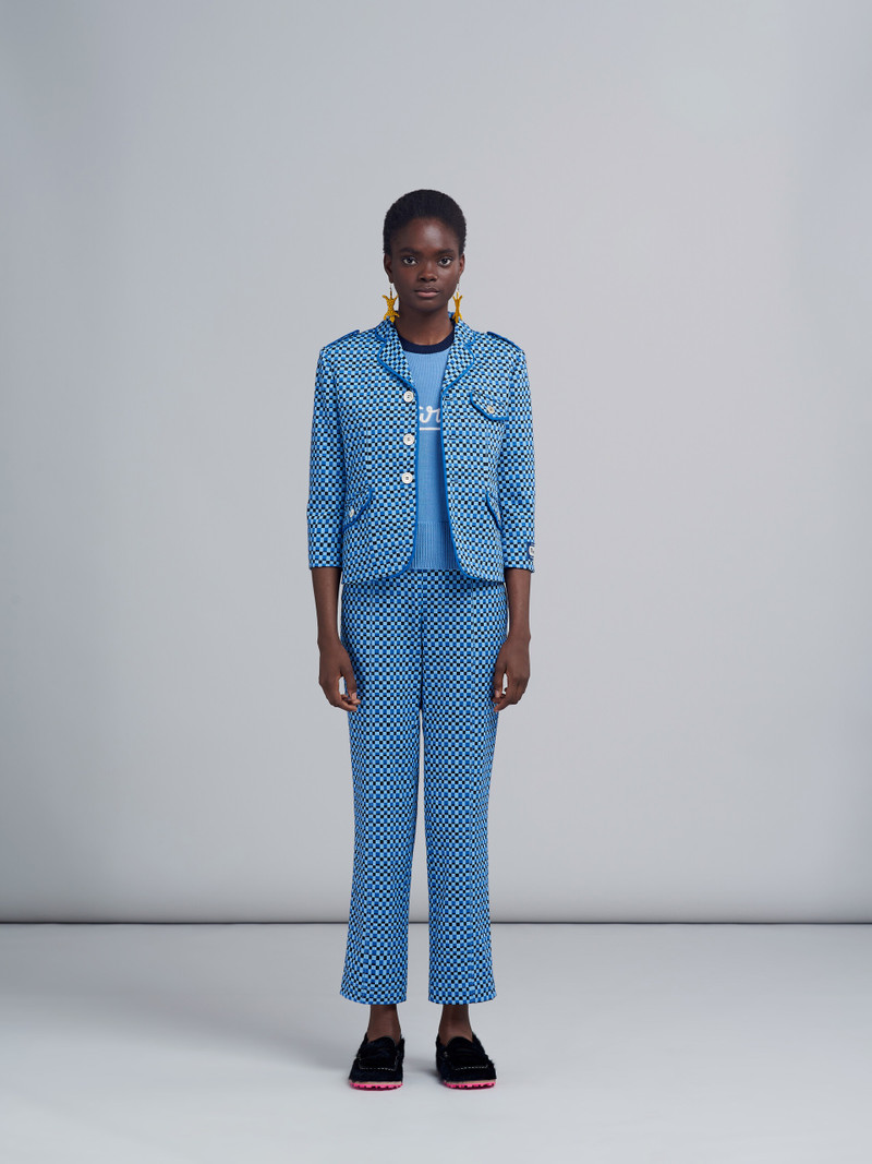 Marni JACQUARD JERSEY CROPPED TROUSERS outlook