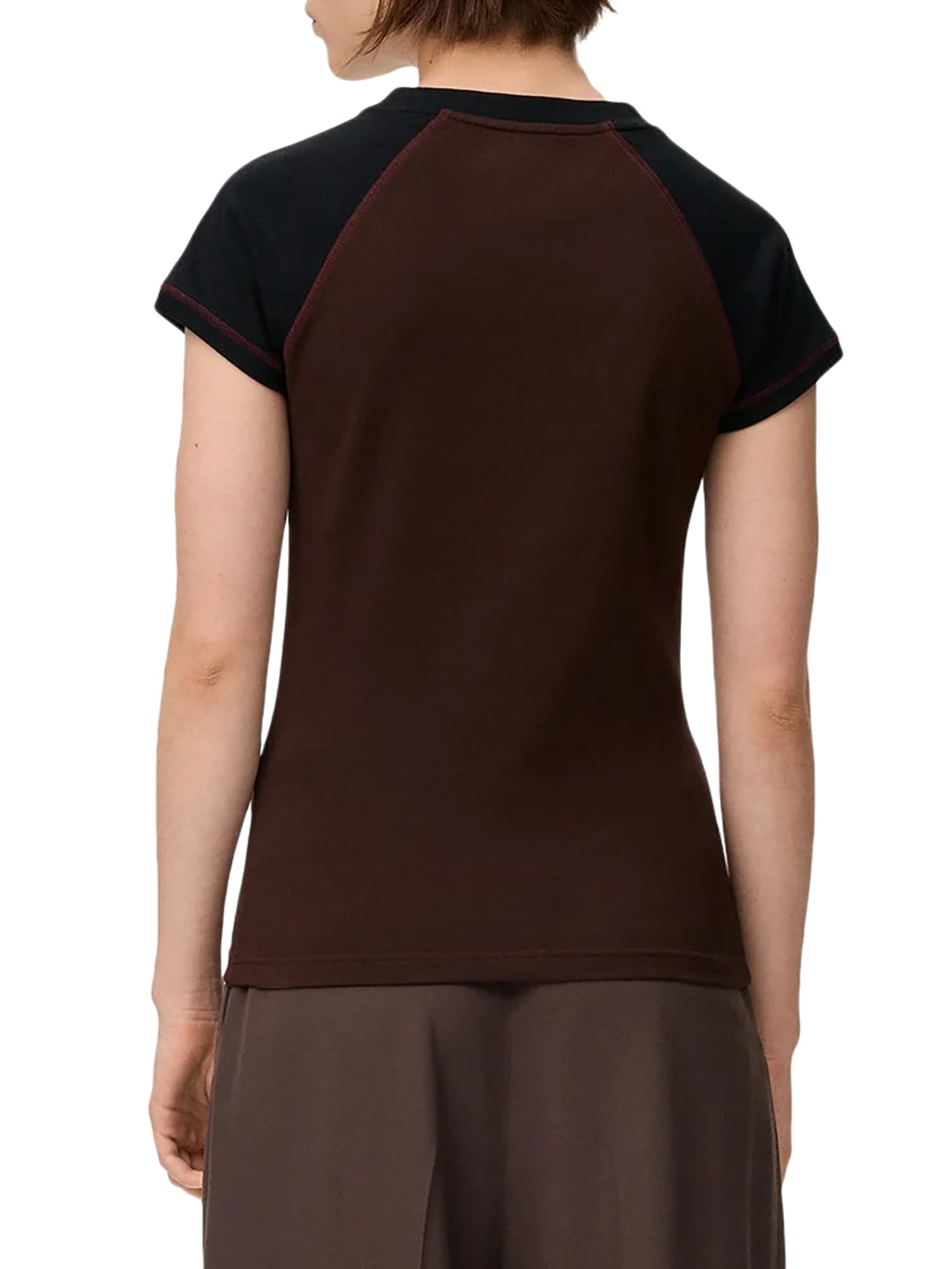 SLIM FIT T-SHIRT IN COTTON BLEND - 4