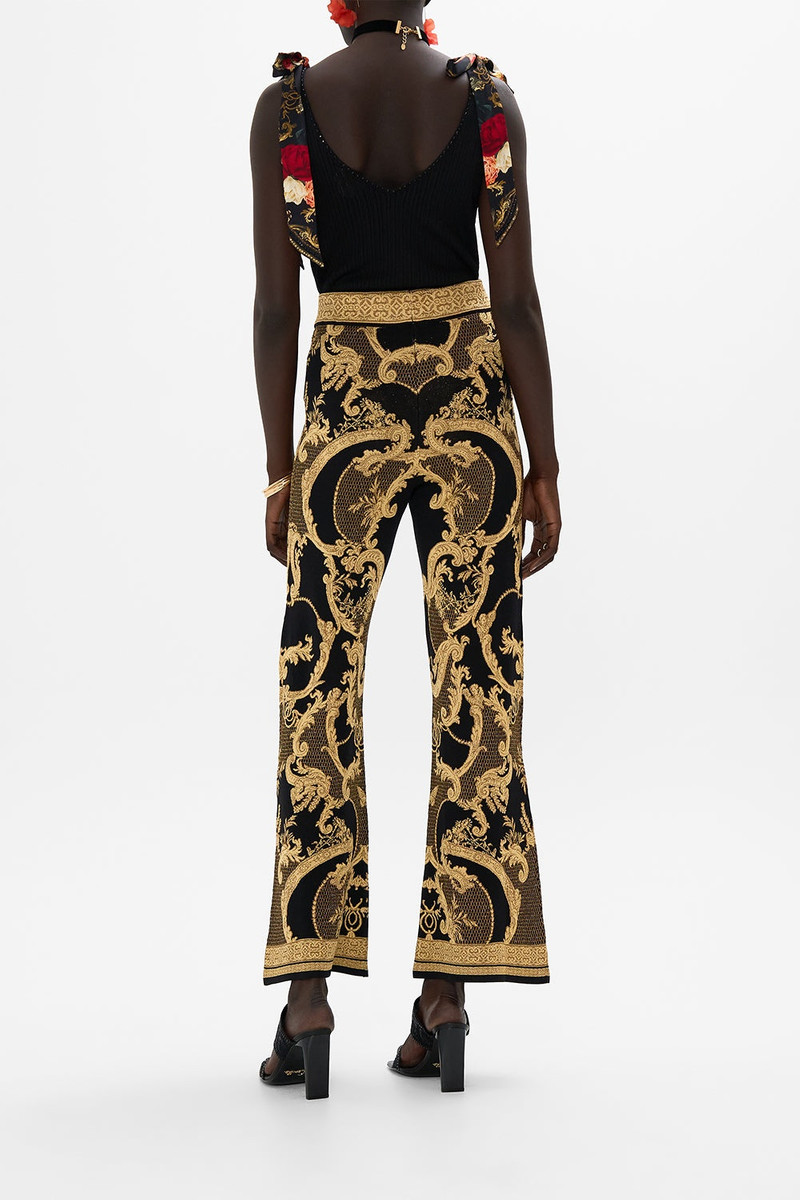 FLARED JACQUARD KNIT PANT 3