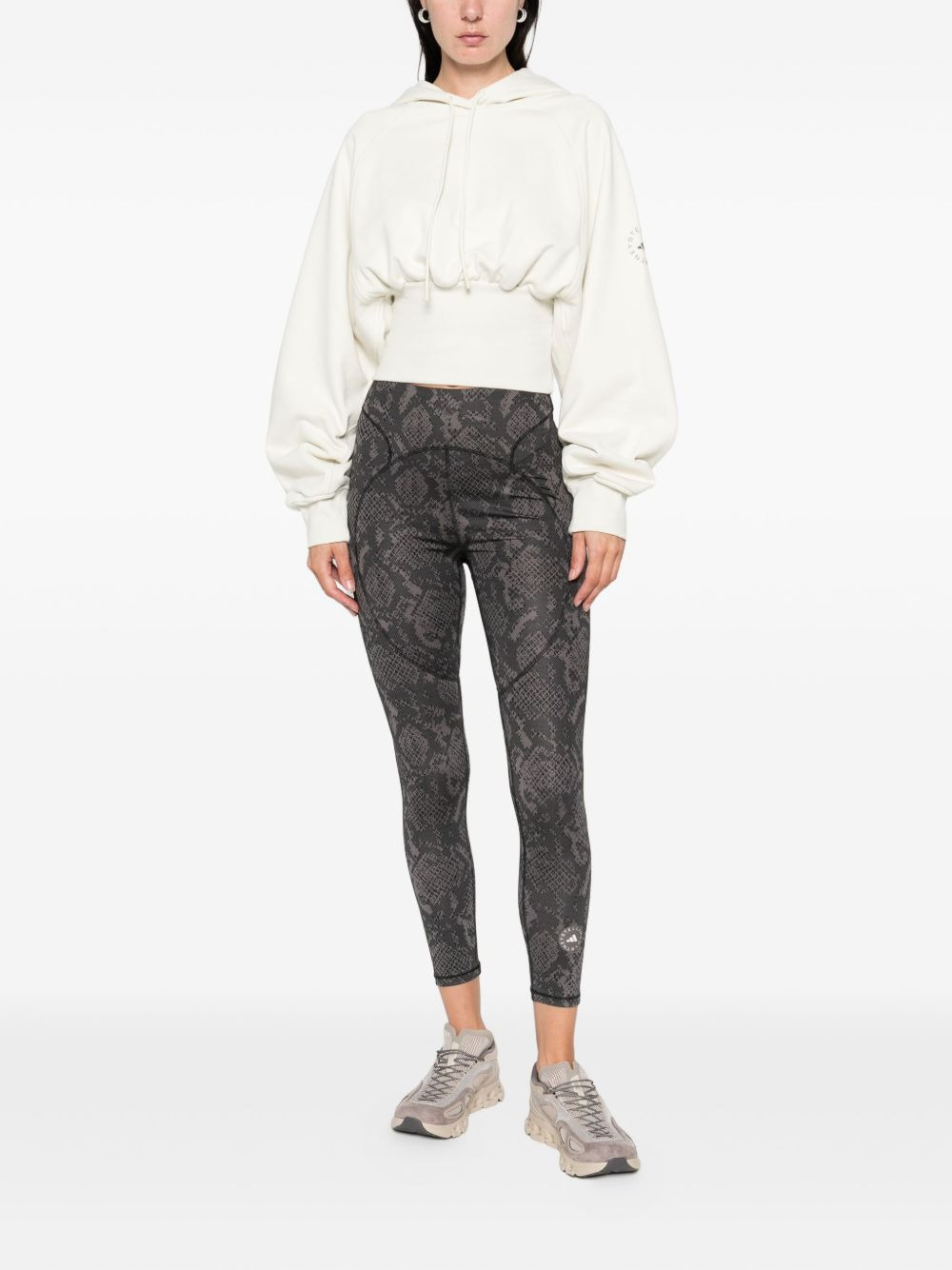 hooded cropped top - 2