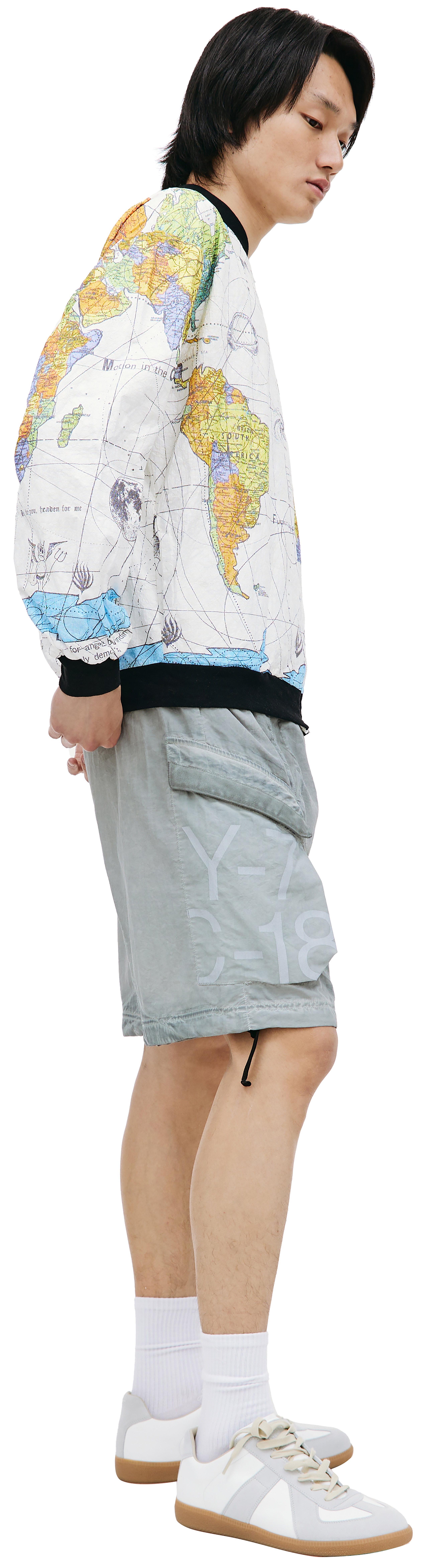 SAINT MICHAEL X DR. WOO WORLD MAP BOMBER JACKET - 2