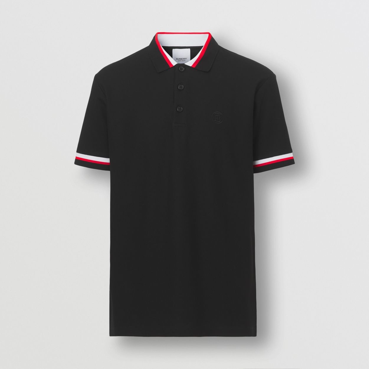 Monogram Motif Cotton Piqué Polo Shirt - 1