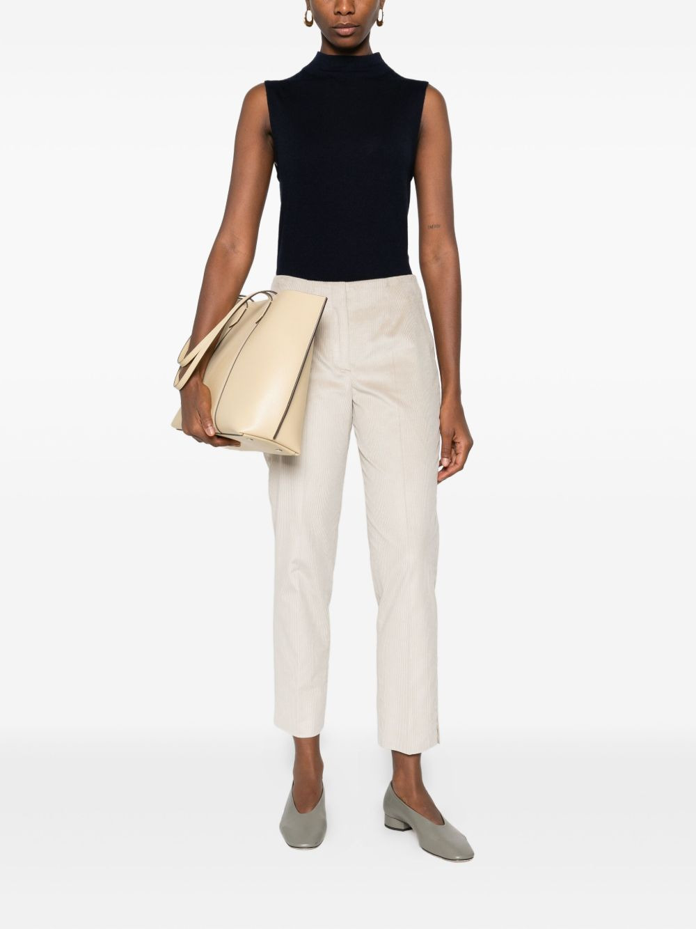 high-neck sleeveless top - 2