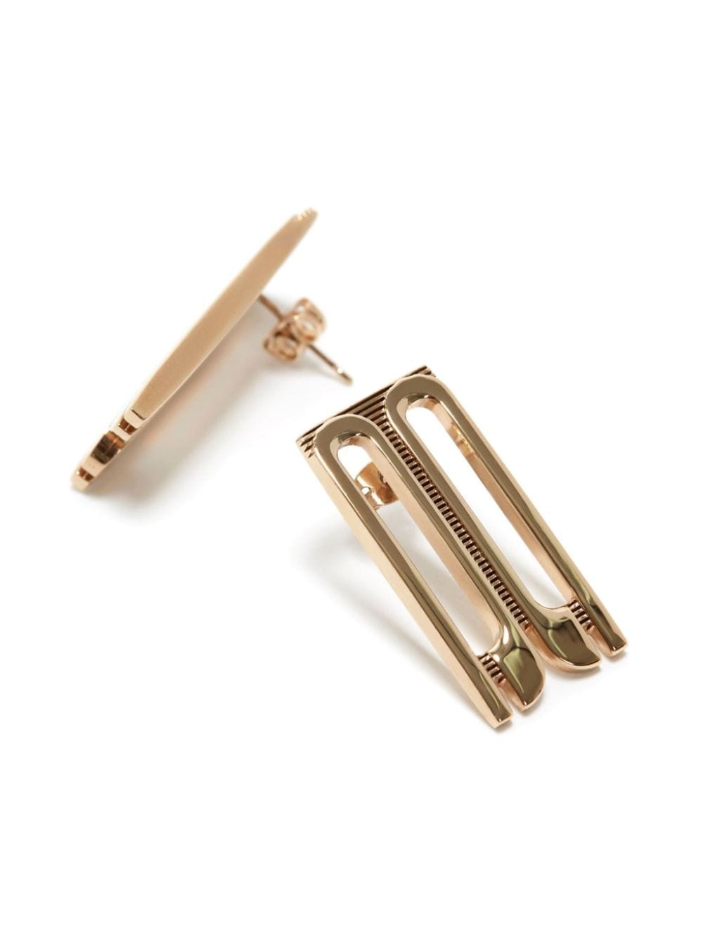 Frame stud earrings - 5