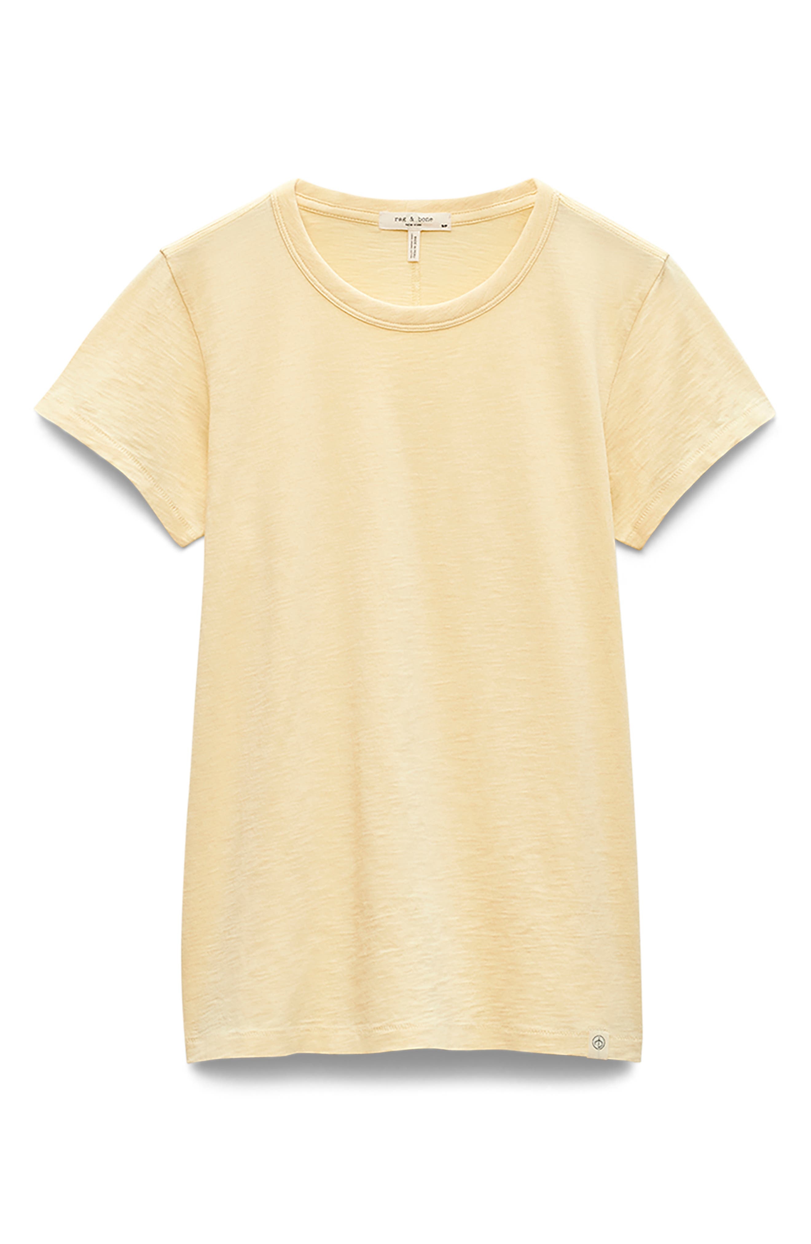 rag & bone The Slub Organic Pima Cotton T-Shirt in Sunlt at Nordstrom - 4