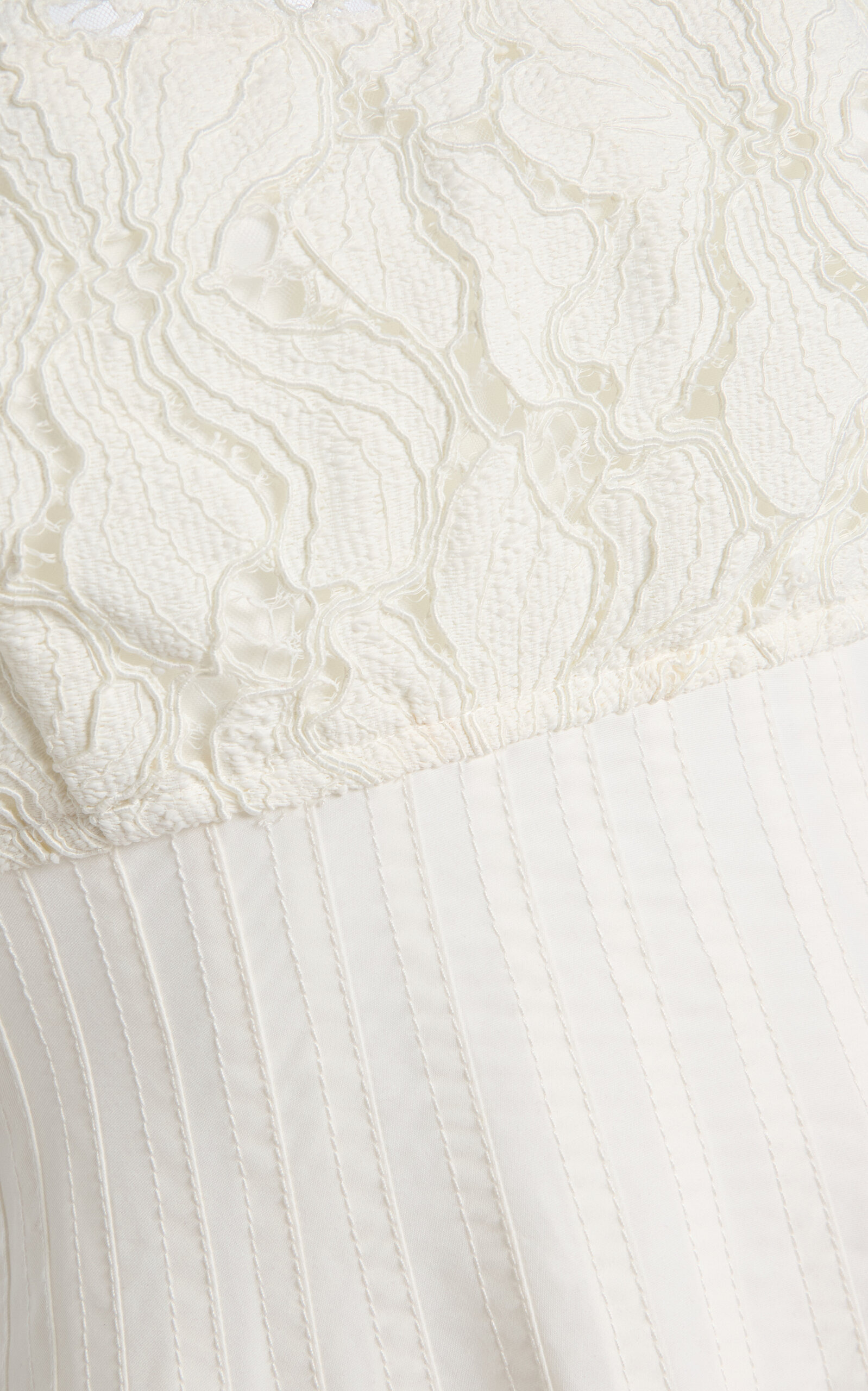 Lilianna Lace-Detailed Cotton-Blend Midi Dress white - 5