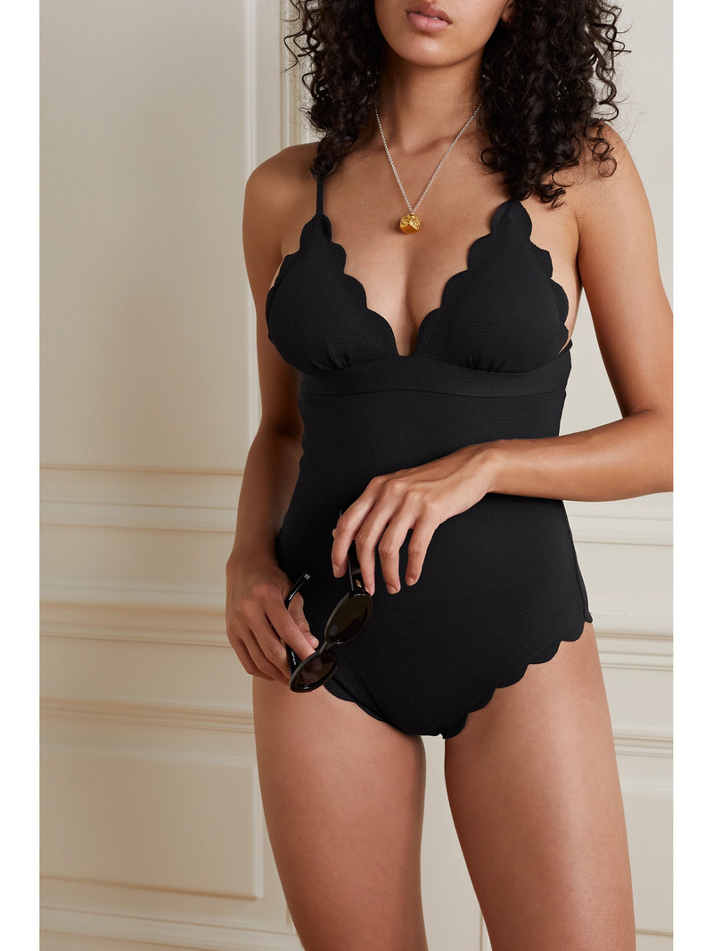 Santa Clara Scalloped Crepe Swimsuit 3