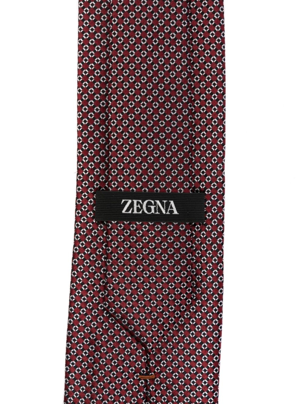 patterned-jacquard tie - 2