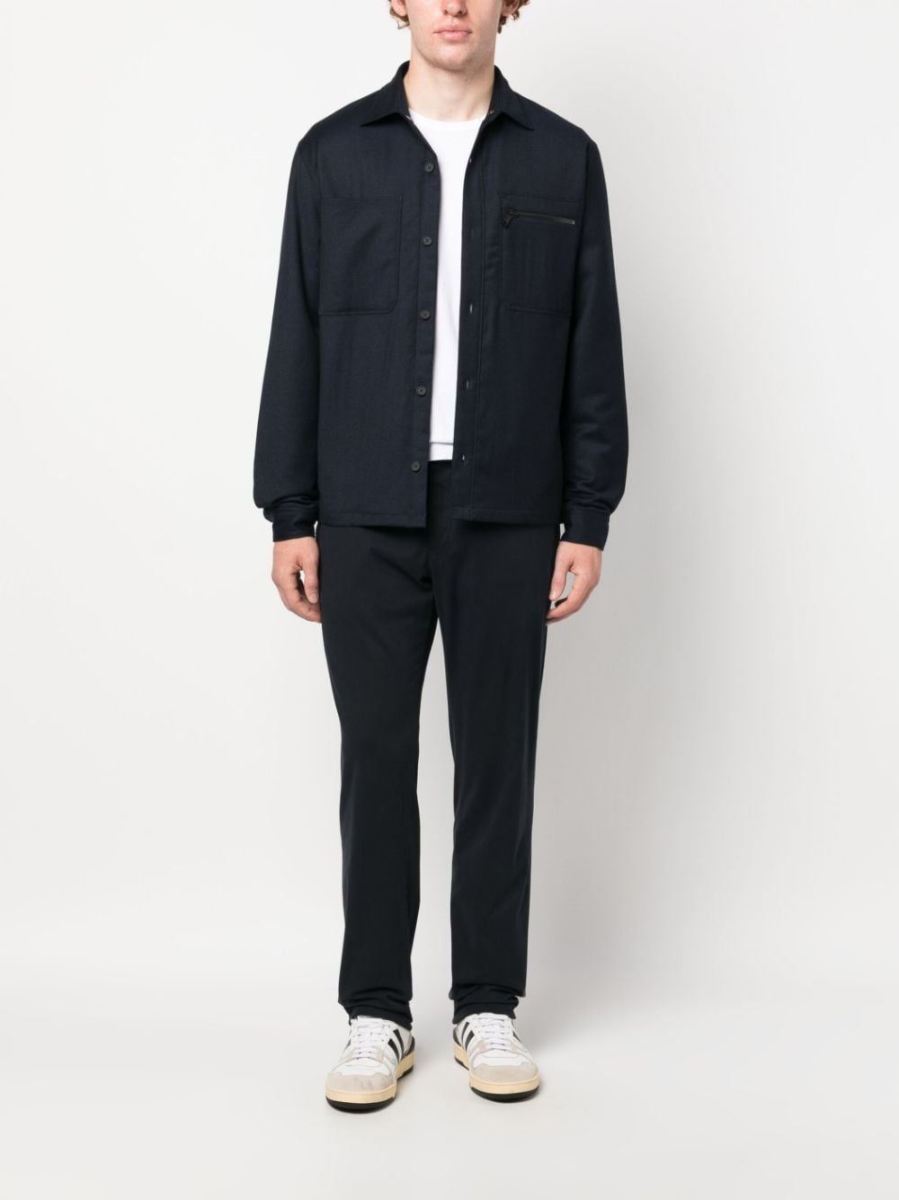 straight-leg stretch-cotton chinos - 2