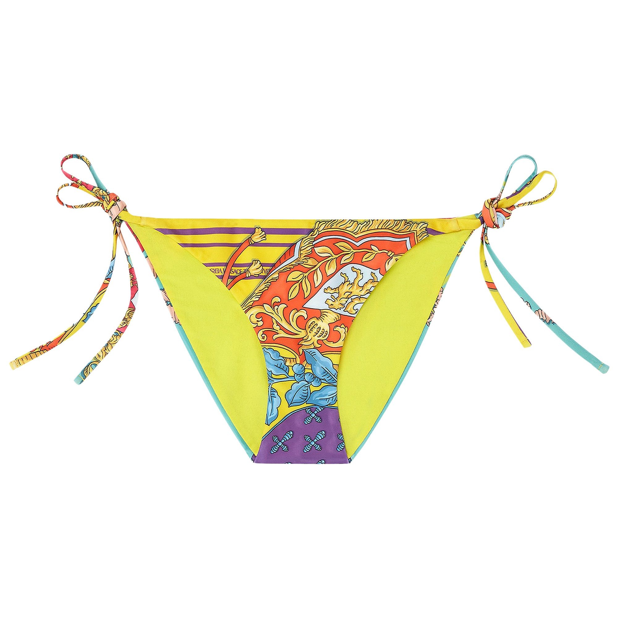 Versace Barocco Goddess Bikini Bottoms 'Multicolor' - 1