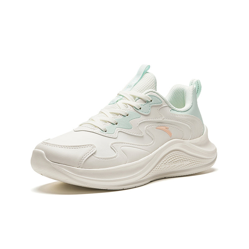 (WMNS) ANTA Running Series Sneakers Leather 'White Blue' 922315573-8 - 2