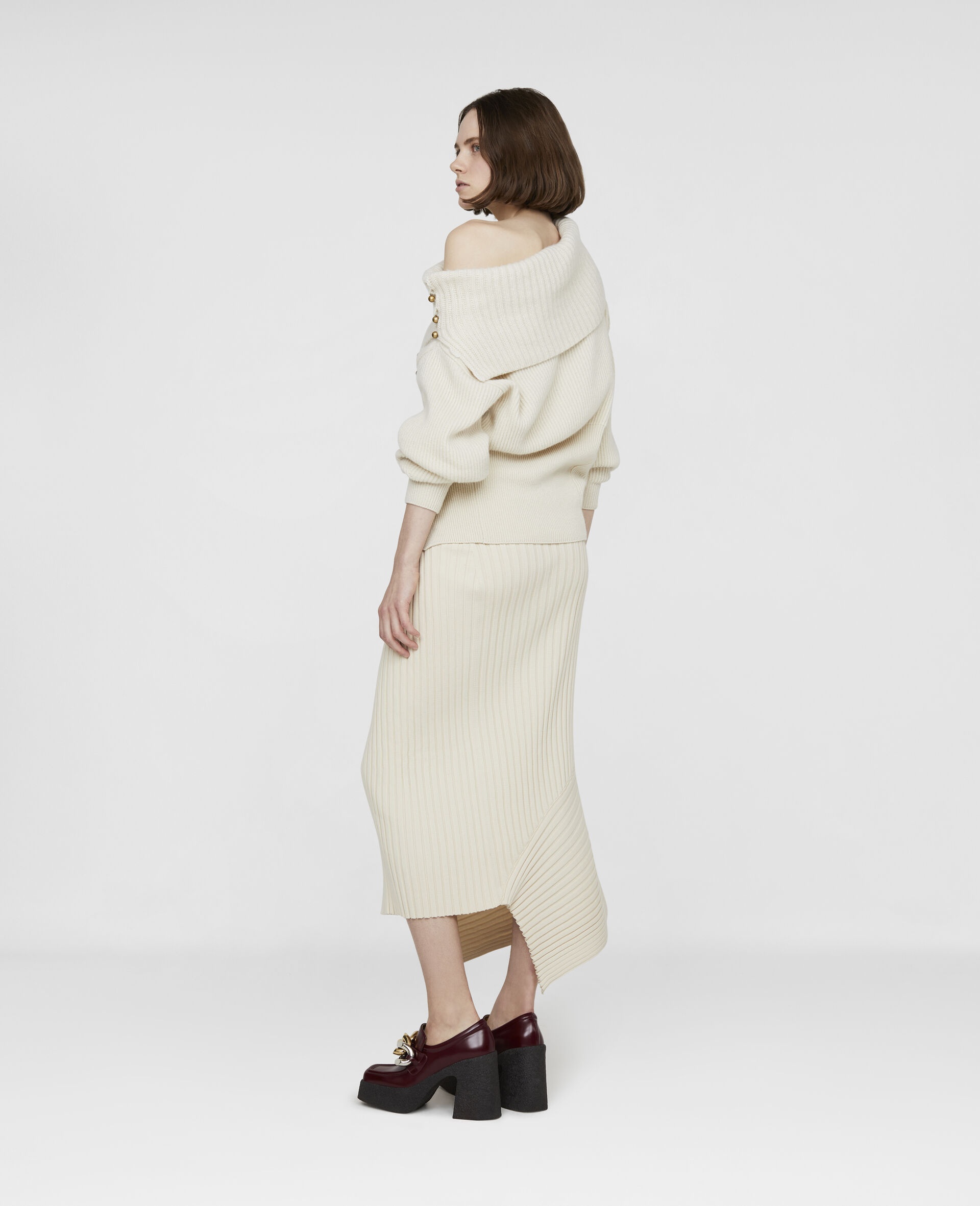 Ribbed Knit Jumper - 3