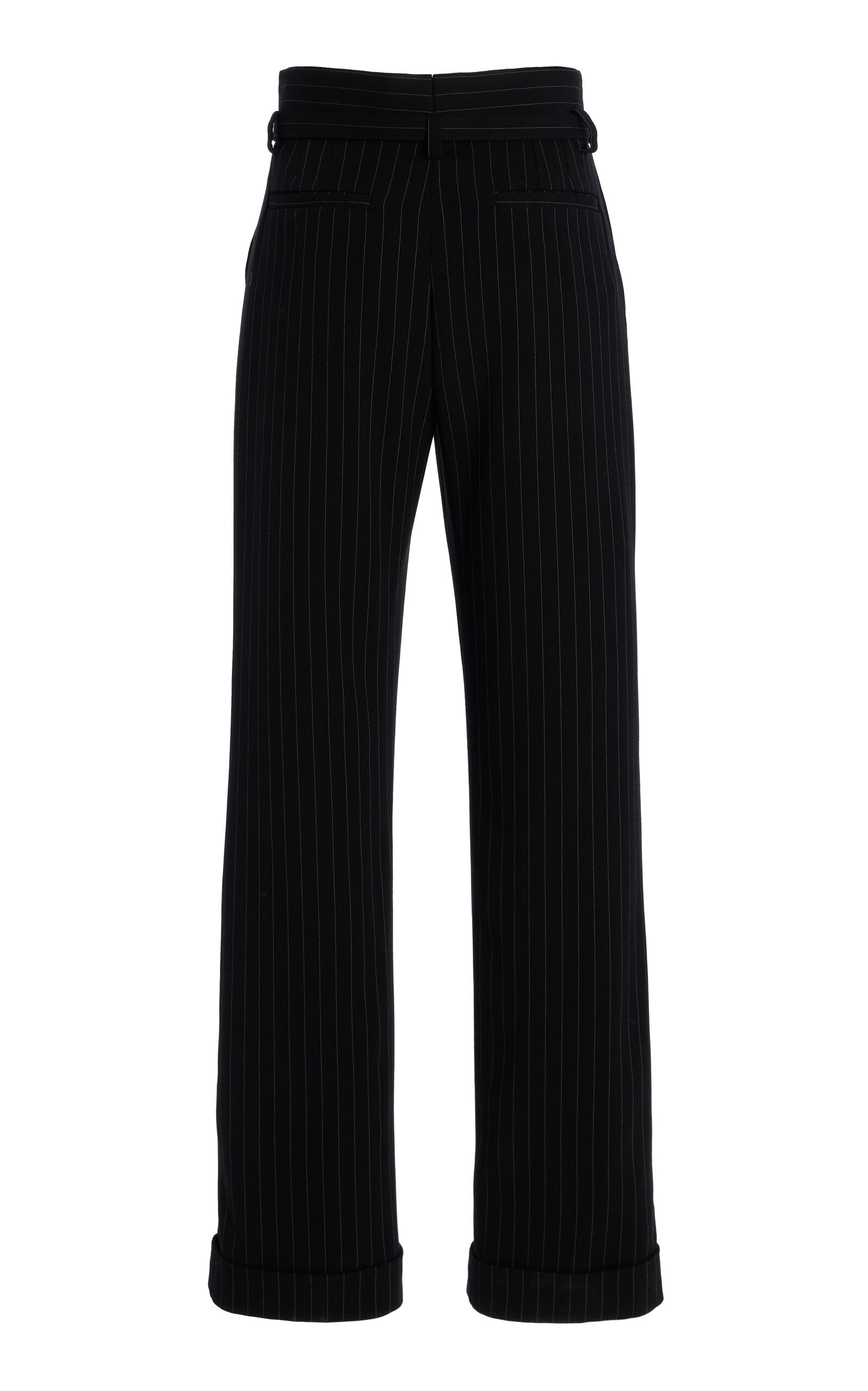 The Bowen Tailored Trouser with Self Belt black/white - 3