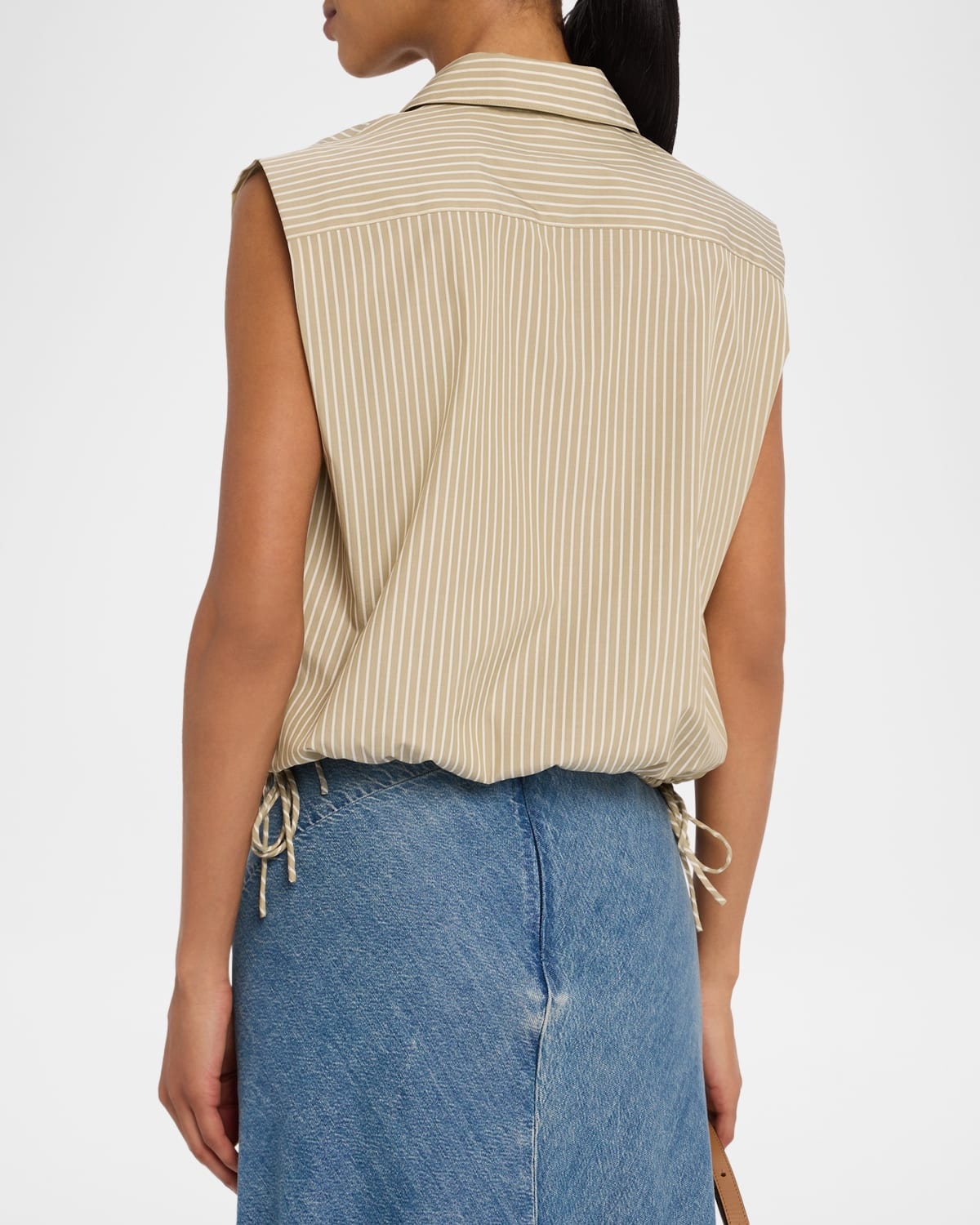 Fiona Stripe Sleeveless Top - 6
