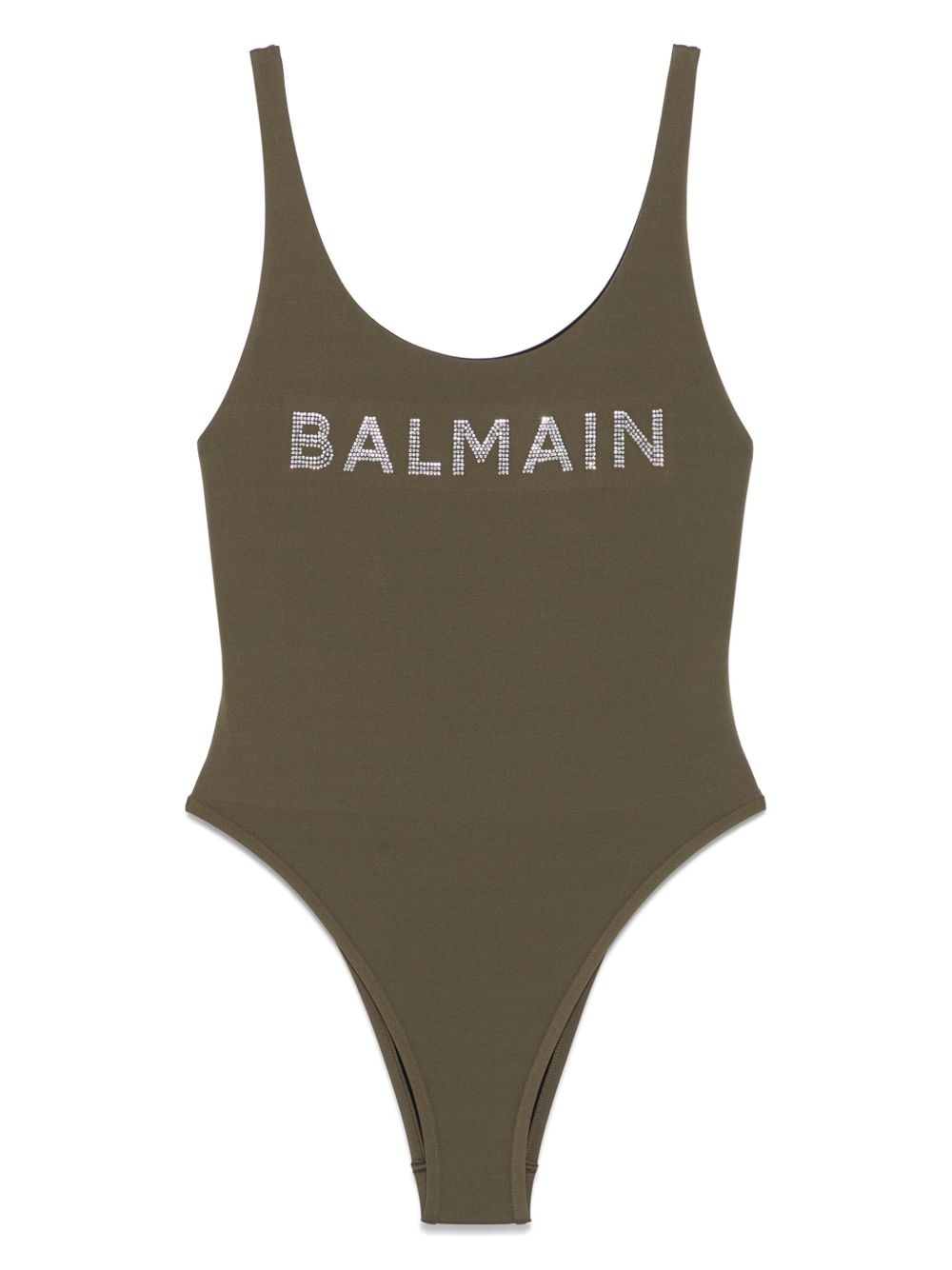 logo-appliqué swimsuit - 1