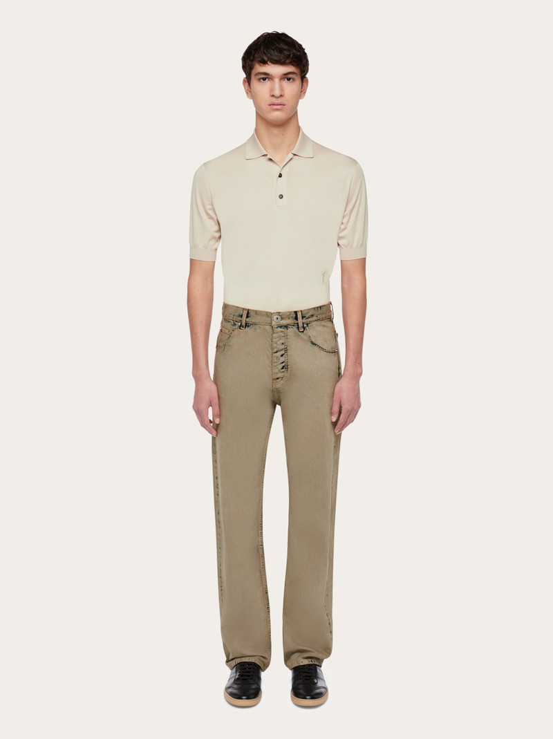 Sand wash jeans 7