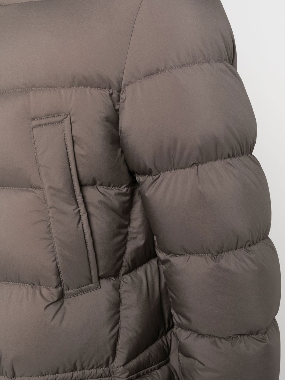 padded hooded down jacket - 5