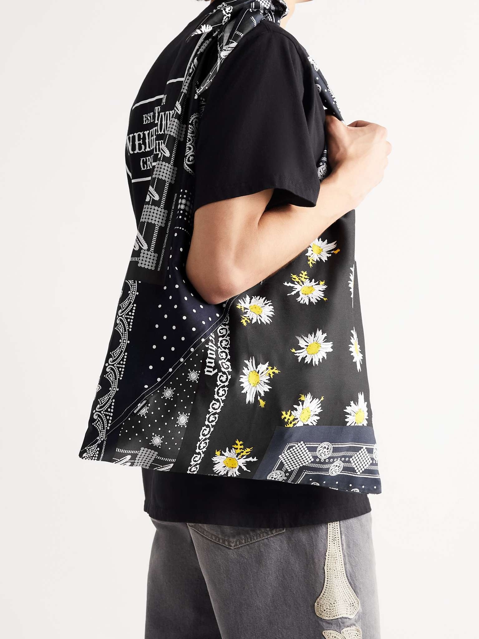 Bandana-Print Cotton-Voile Tote Bag - 2