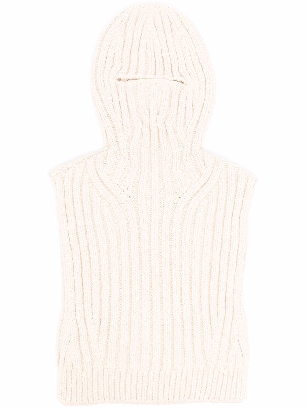 chunky knit balaclava - 1