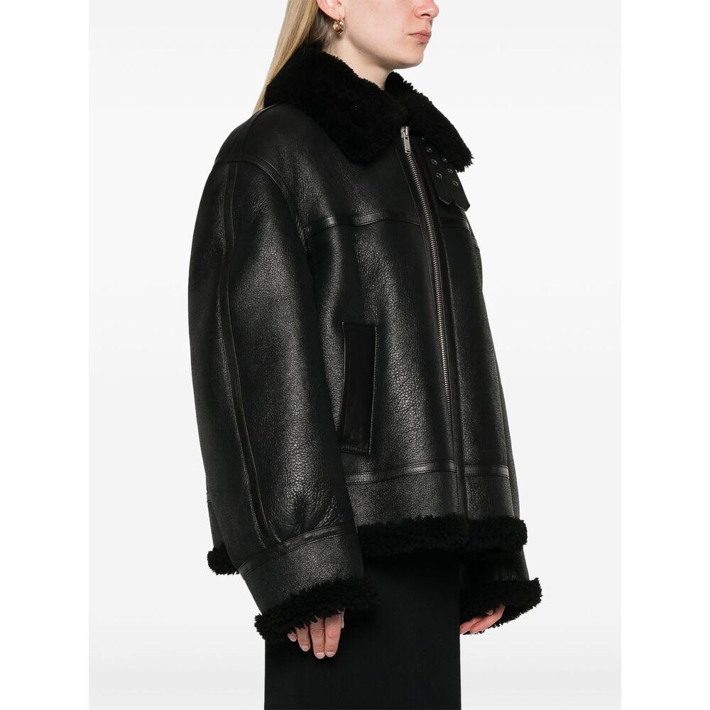 Saint Laurent Black Jackets - Leather Jackets Women - 4