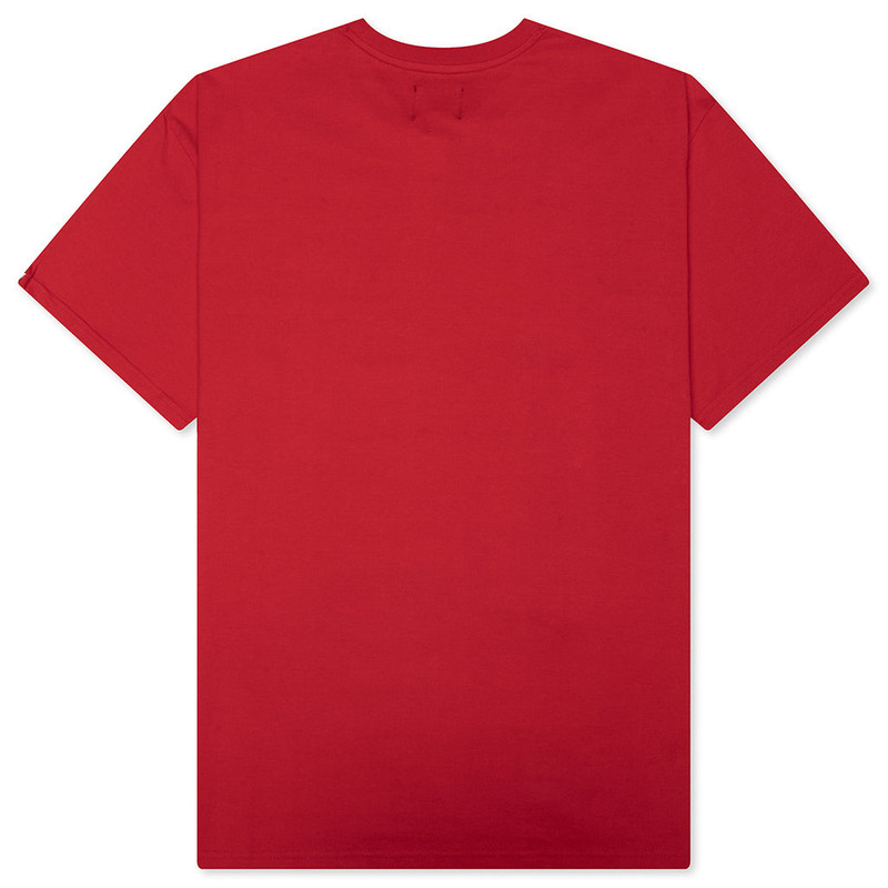 BILLIONAIRE BOYS CLUB SMALL CURVE S/S TEE - RED outlook