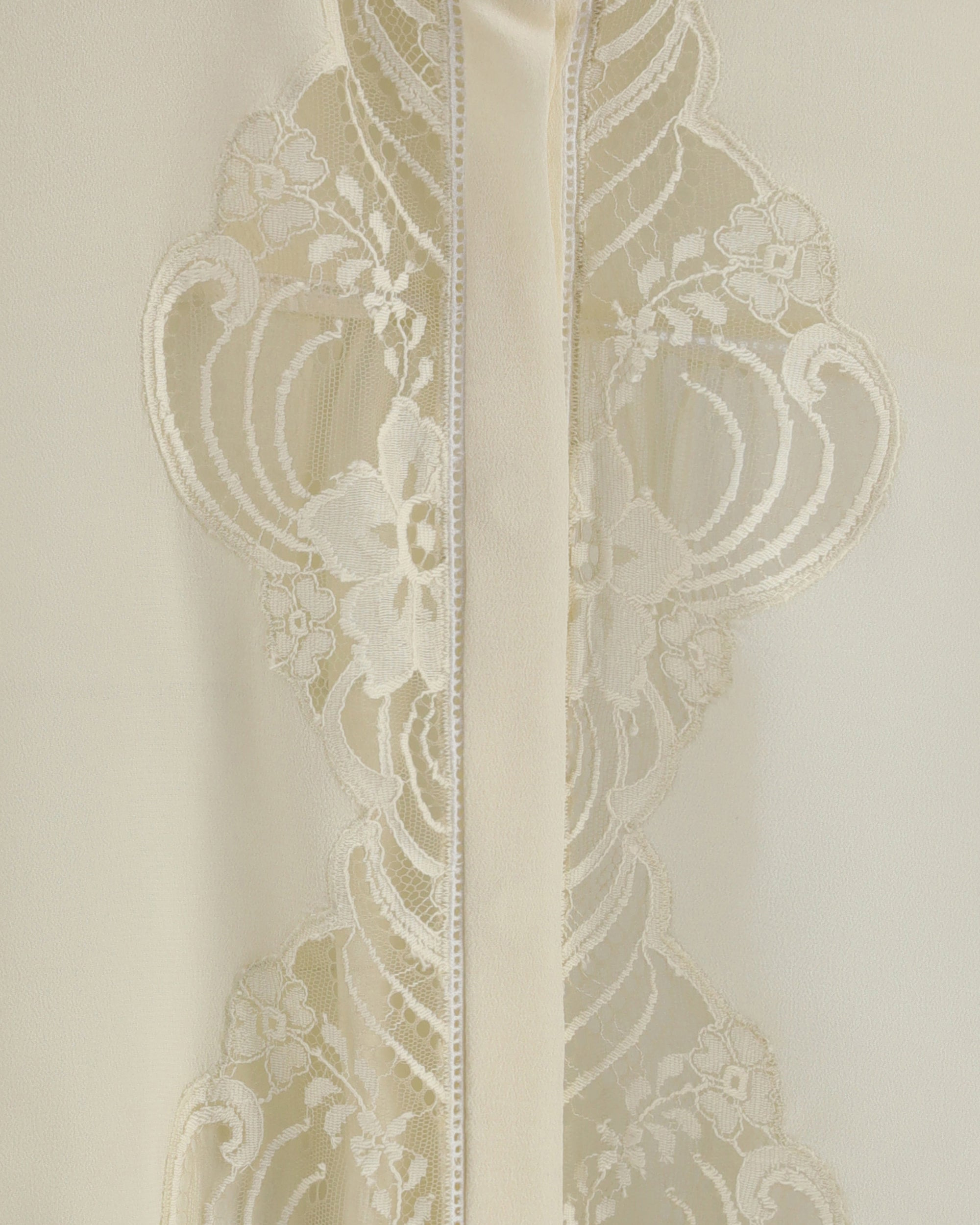 Silk georgette and lace Blouse - 3