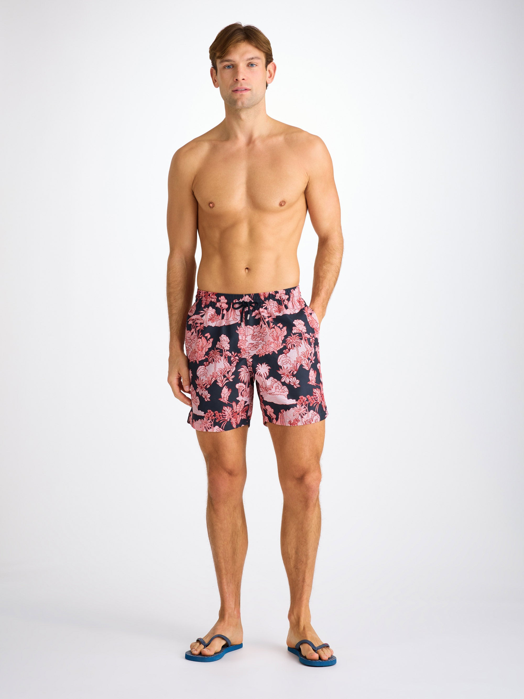 Men's Swim Shorts Navy Island Hopping Print - 3