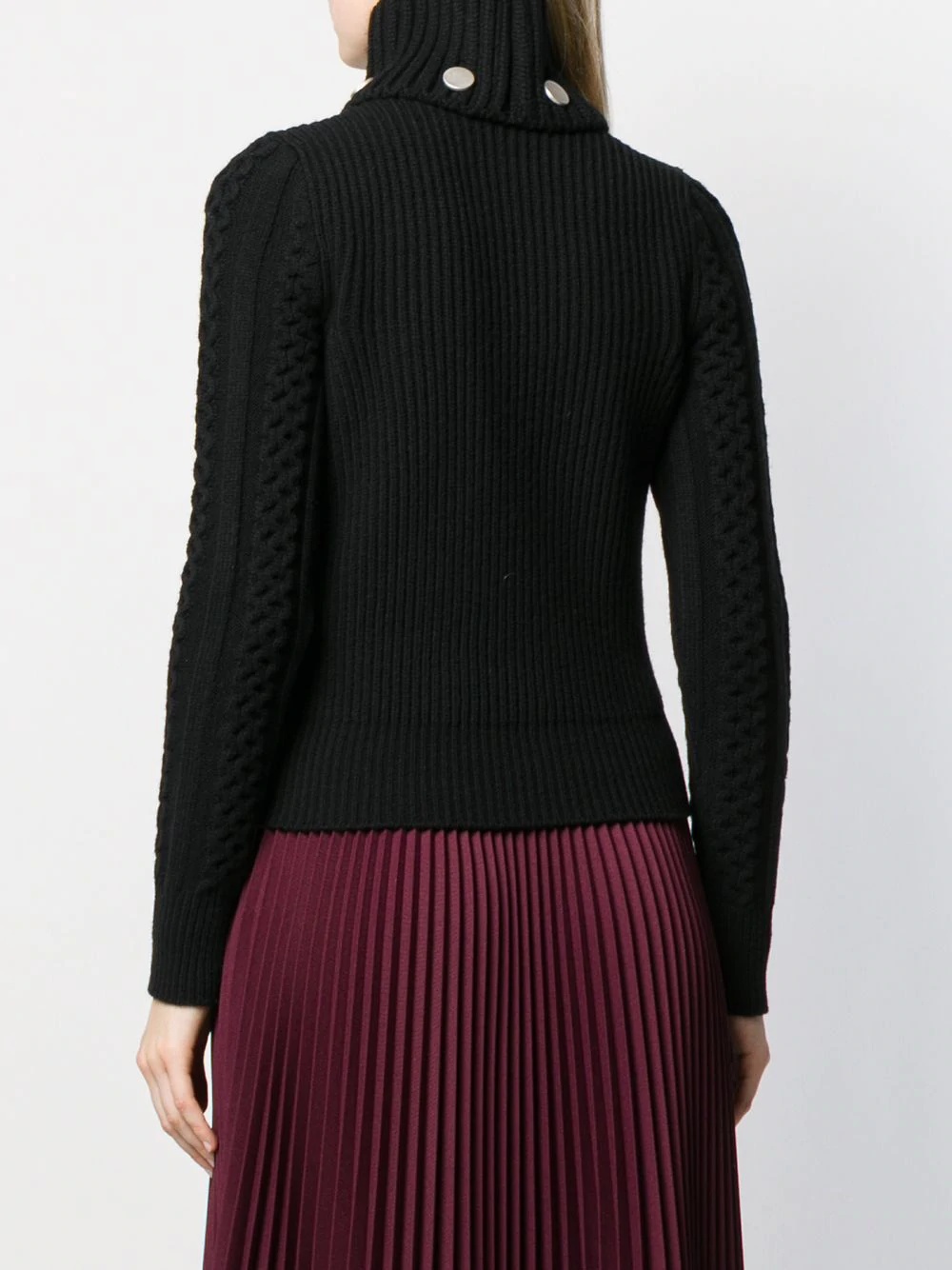 studded ribbed knit jumper - 4