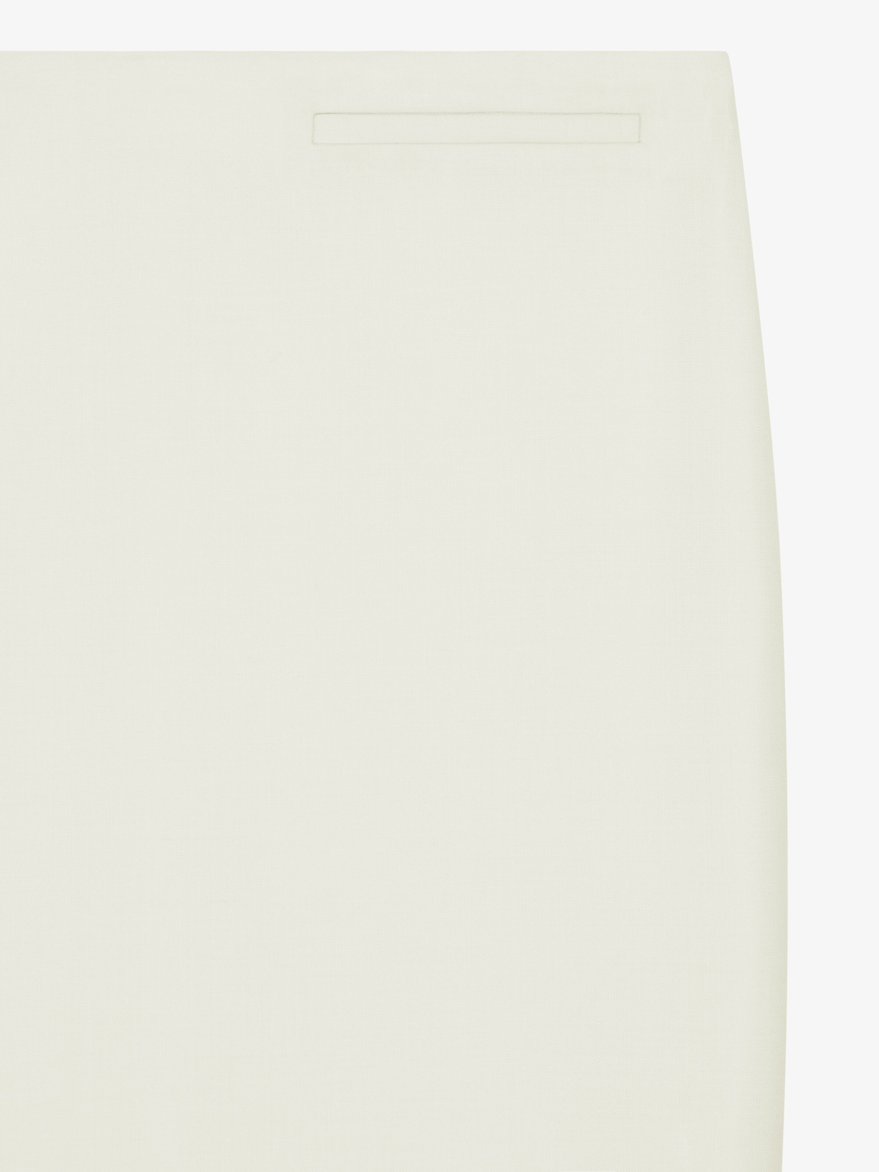 ASYMMETRIC SKIRT IN WOOL AND MOHAIR - 5
