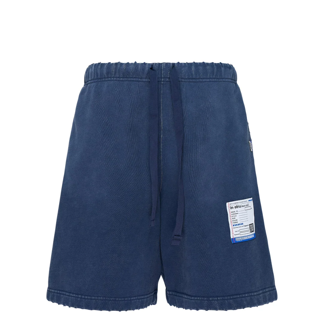 French Terry Distressed Shorts - 1