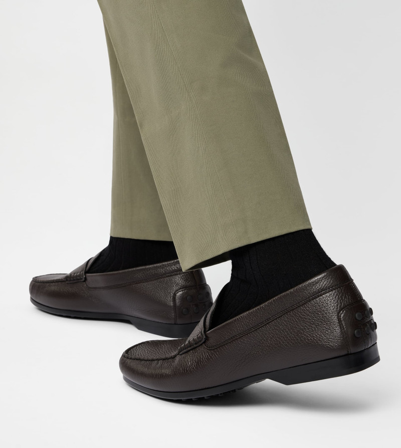 Tod's LOAFERS IN LEATHER - BROWN outlook