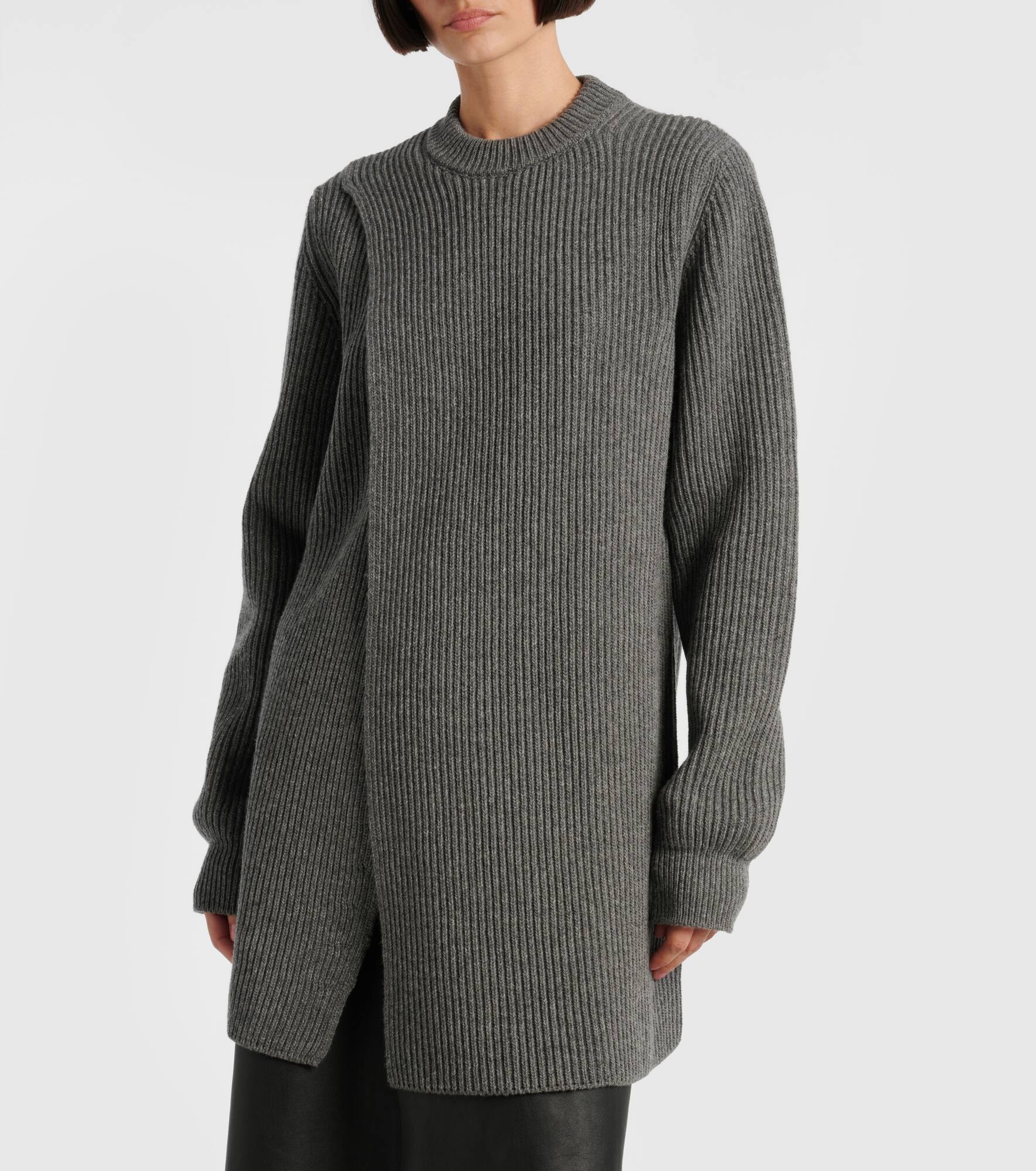 Ribbed-knit wool sweater - 6