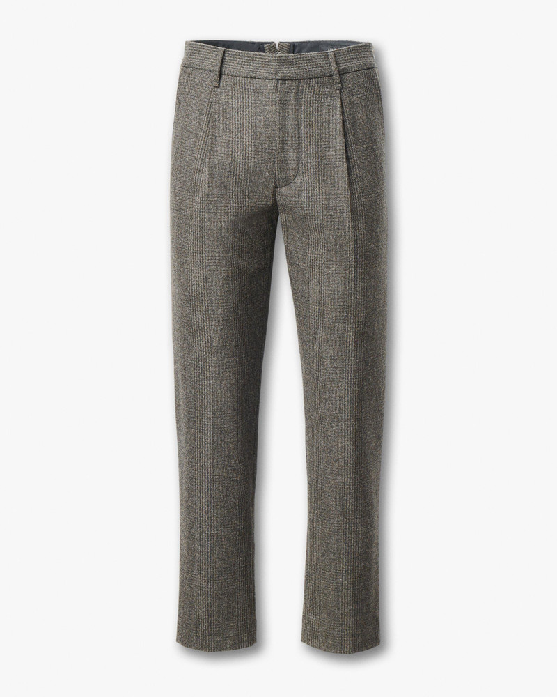 Evan British Plaid Wool Trousers 1