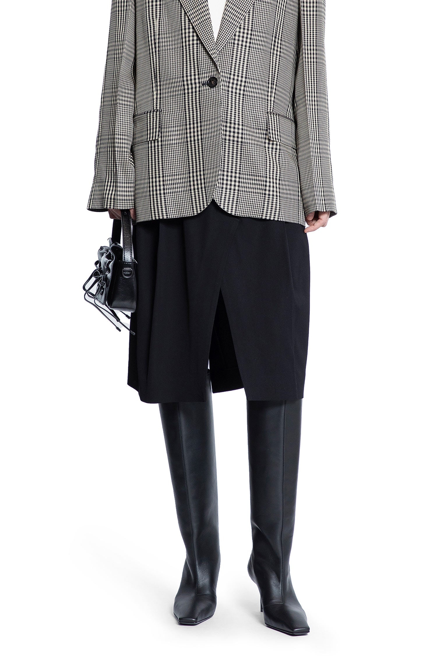 Soft-Fluid-Viscose-Suiting-Midi-Skirt - 5