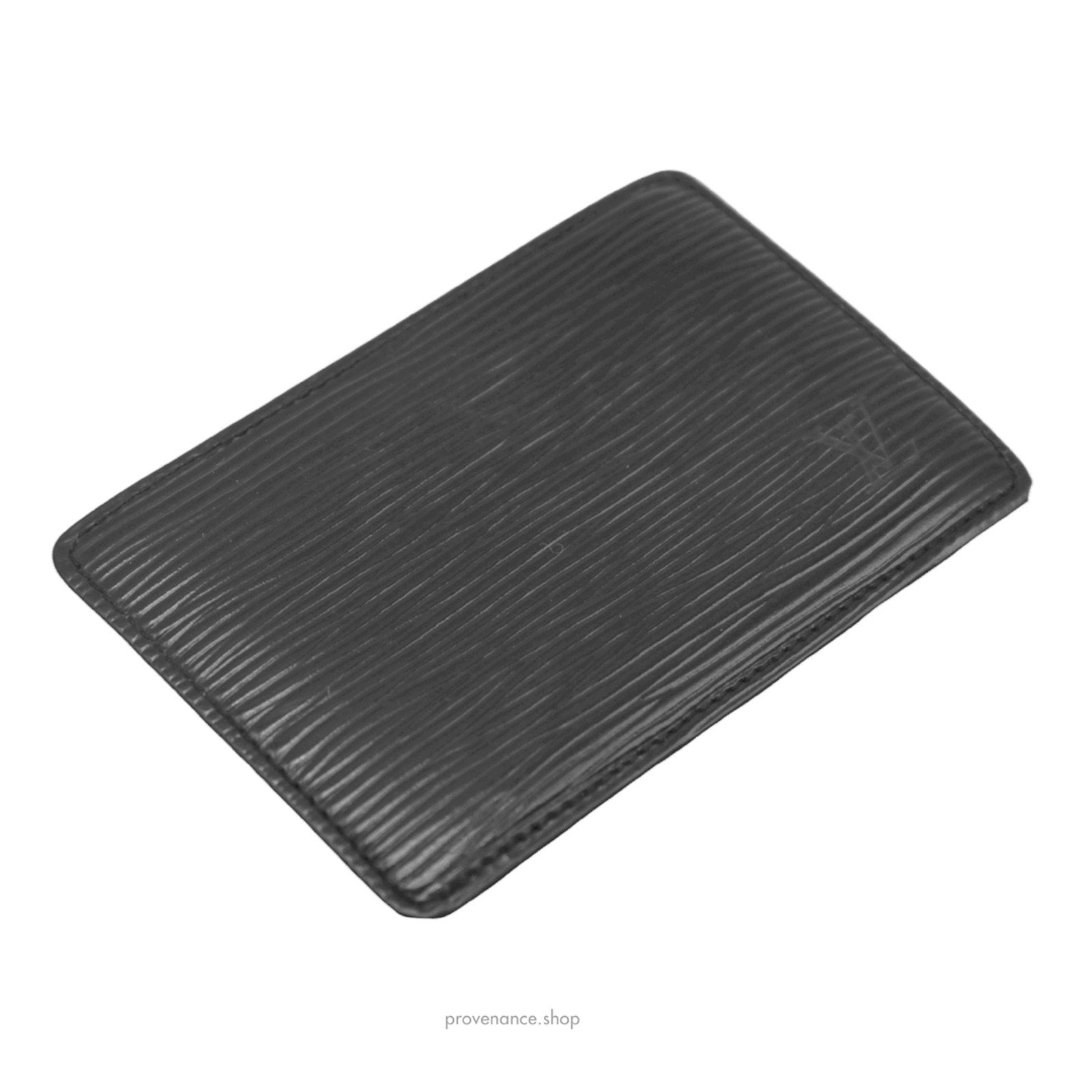 Louis Vuitton Card Holder Wallet - Black Epi Leather - 6