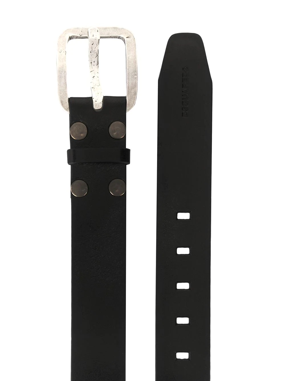 studded leather belt - 2