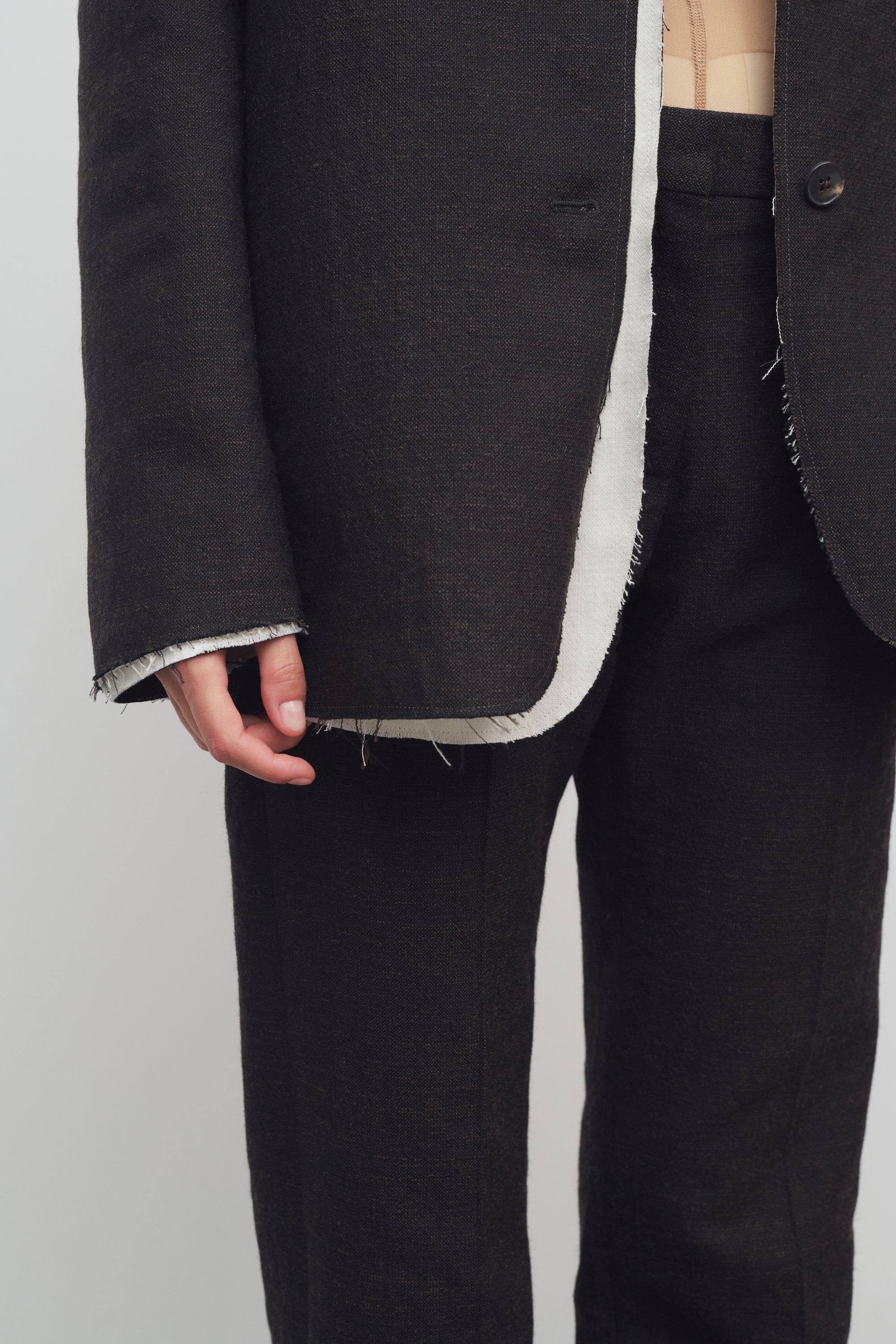 Selvie Pant in Cotton and Wool - 6