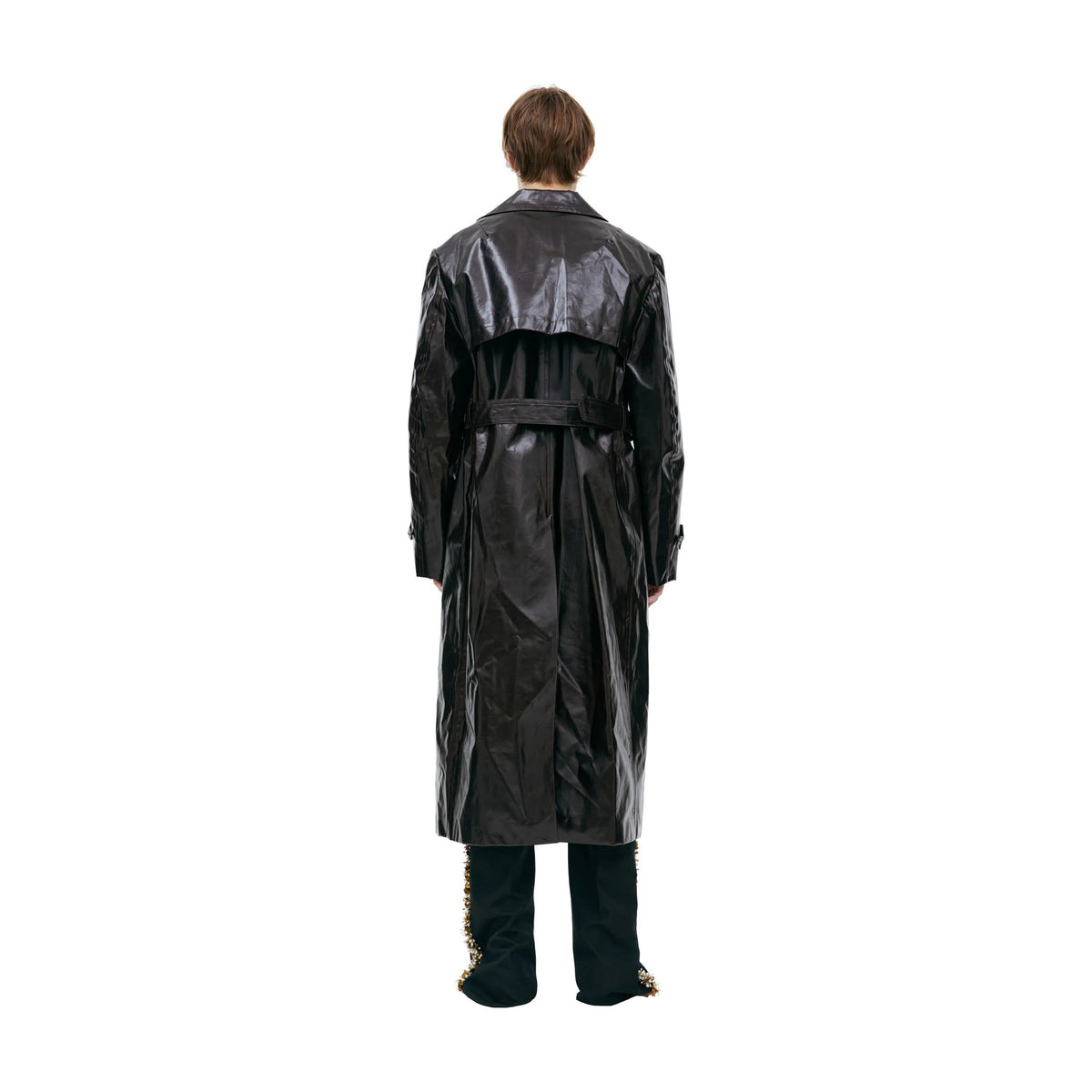 CLASSIC BELTED TRENCH COAT (BROWN) - 2
