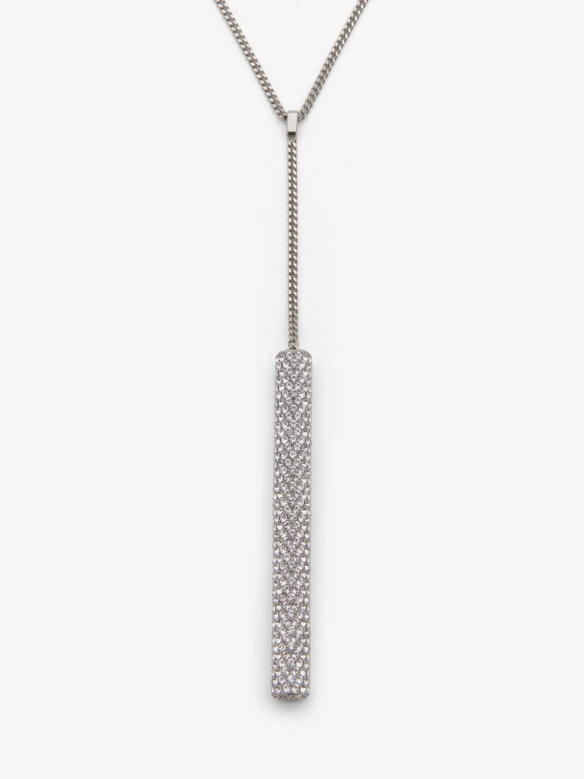 Jewelled T-Bar Chain Necklace - 2